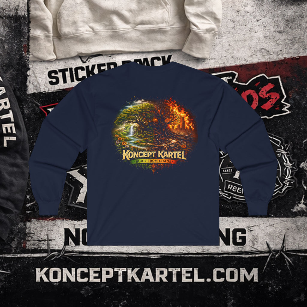 Koncept Kartel Logo Long Sleeve Tee — Creative Design Co. Graphic Shirt