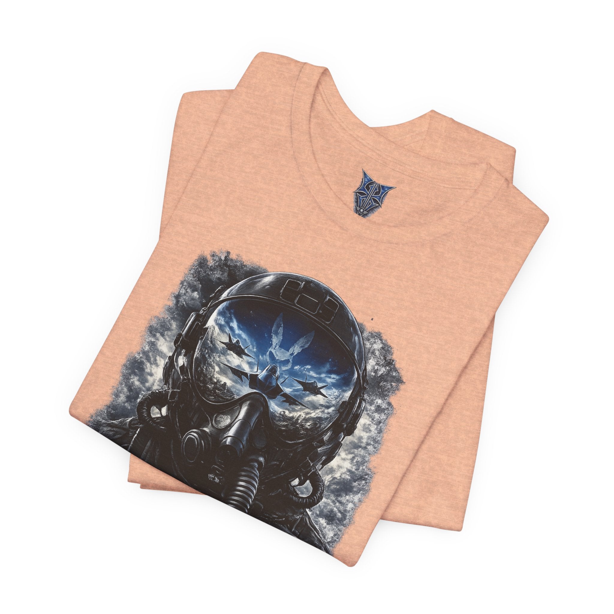 Air Force Pilot Mask Tee — "Air Force Above All" Military Aviation T-Shirt
