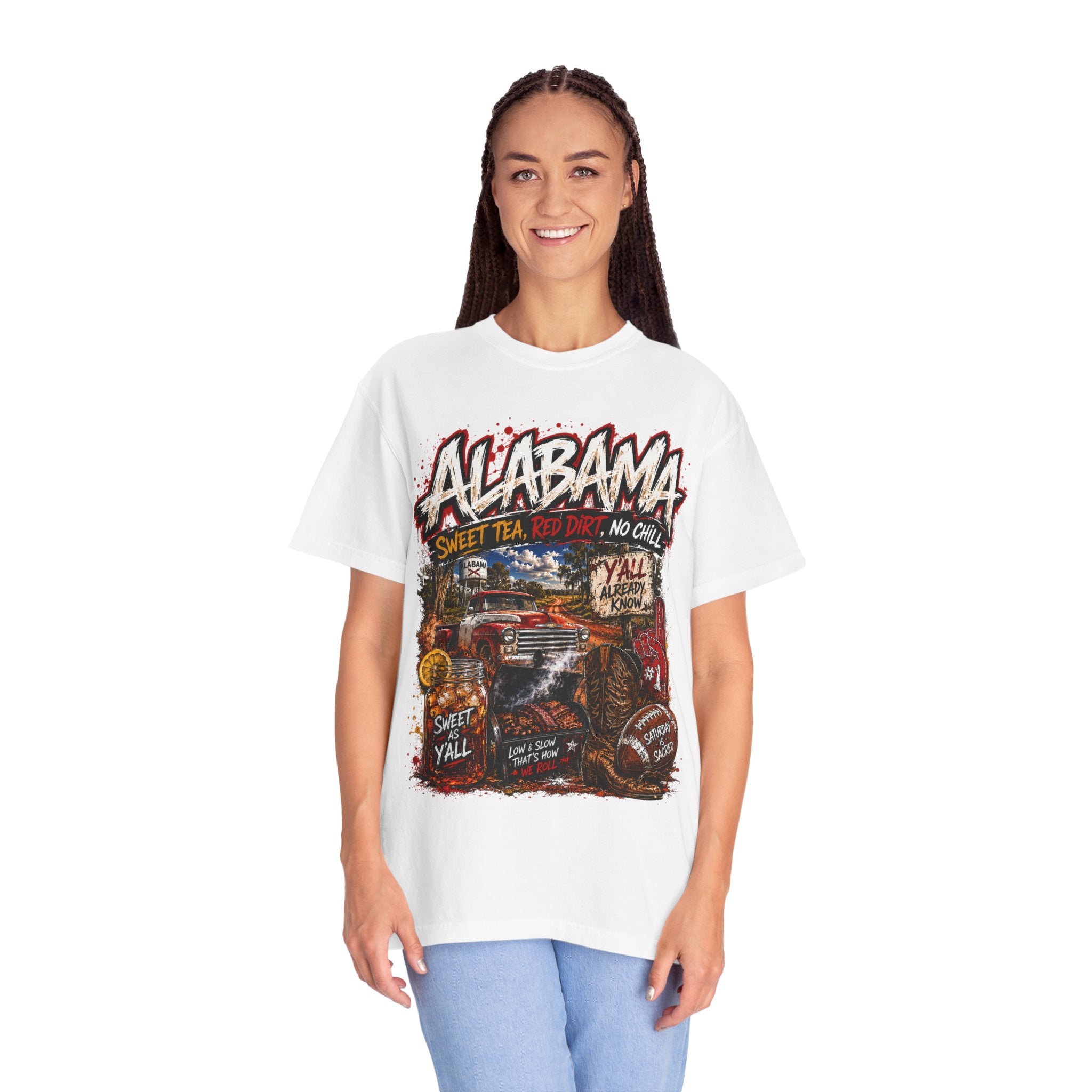 Alabama Vintage Truck T-Shirt — Sweet Tea, No Chill Graphic Tee