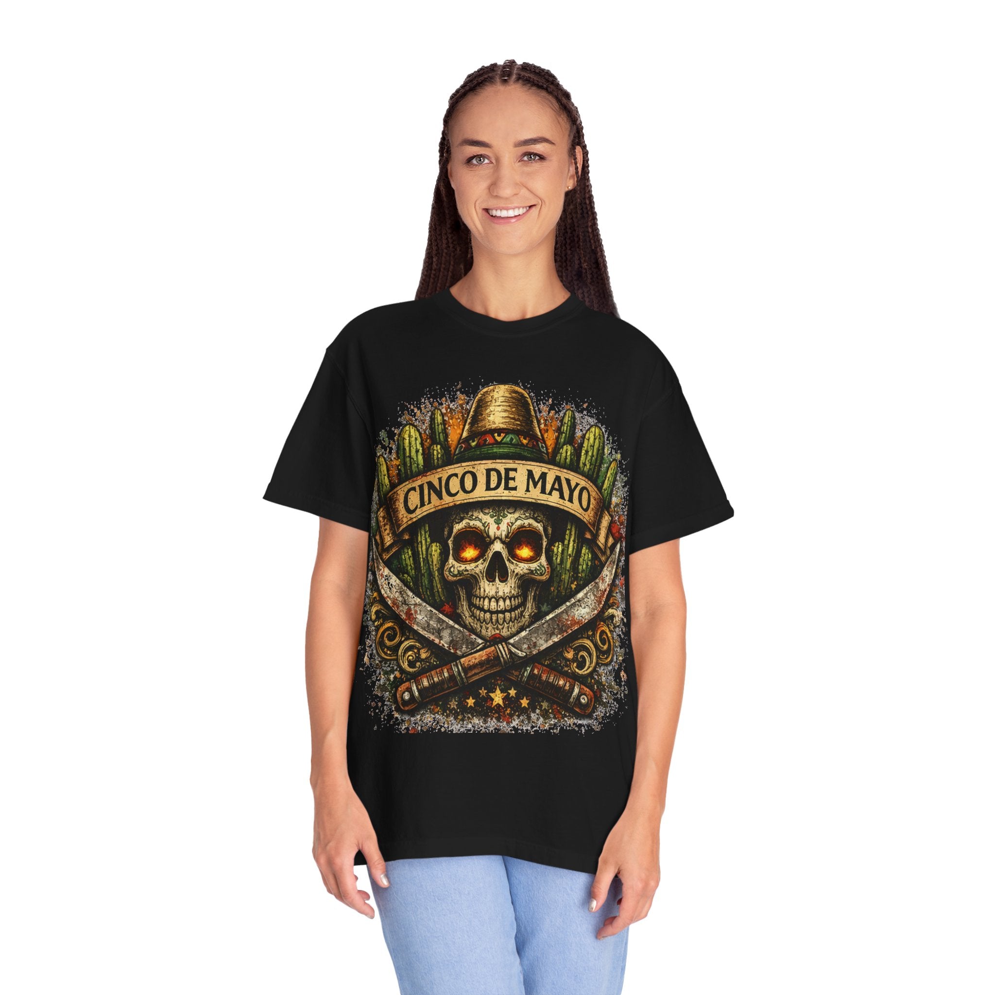 Cinco de Mayo Skull T-Shirt — Mexican Fiesta Graphic Tee