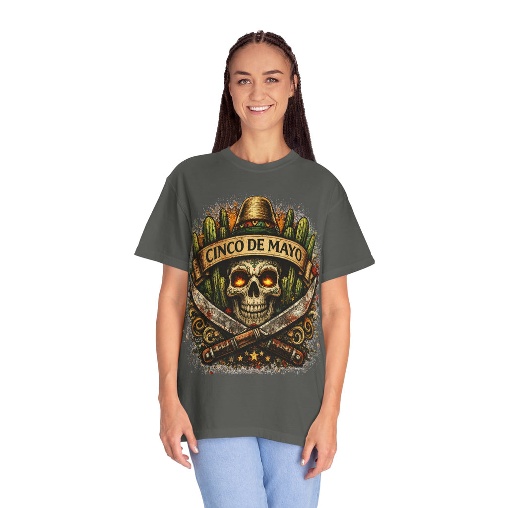 Cinco de Mayo Skull T-Shirt — Mexican Fiesta Graphic Tee