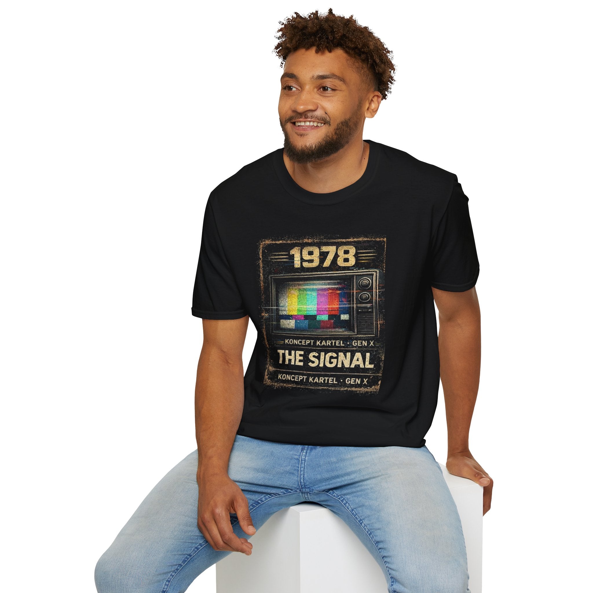 1978 "The Signal" Retro TV Tee — Vintage Broadcast Graphic T-Shirt