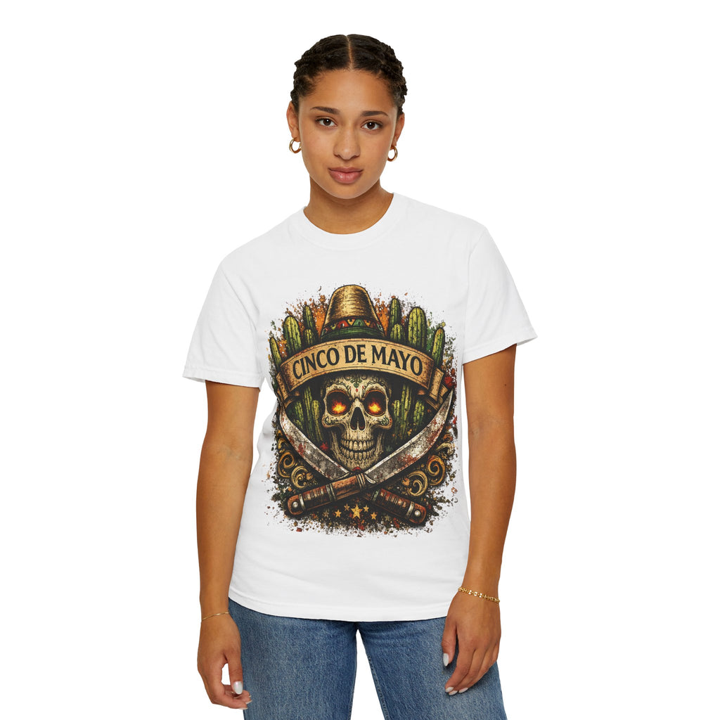 Cinco de Mayo Skull T-Shirt — Mexican Fiesta Graphic Tee