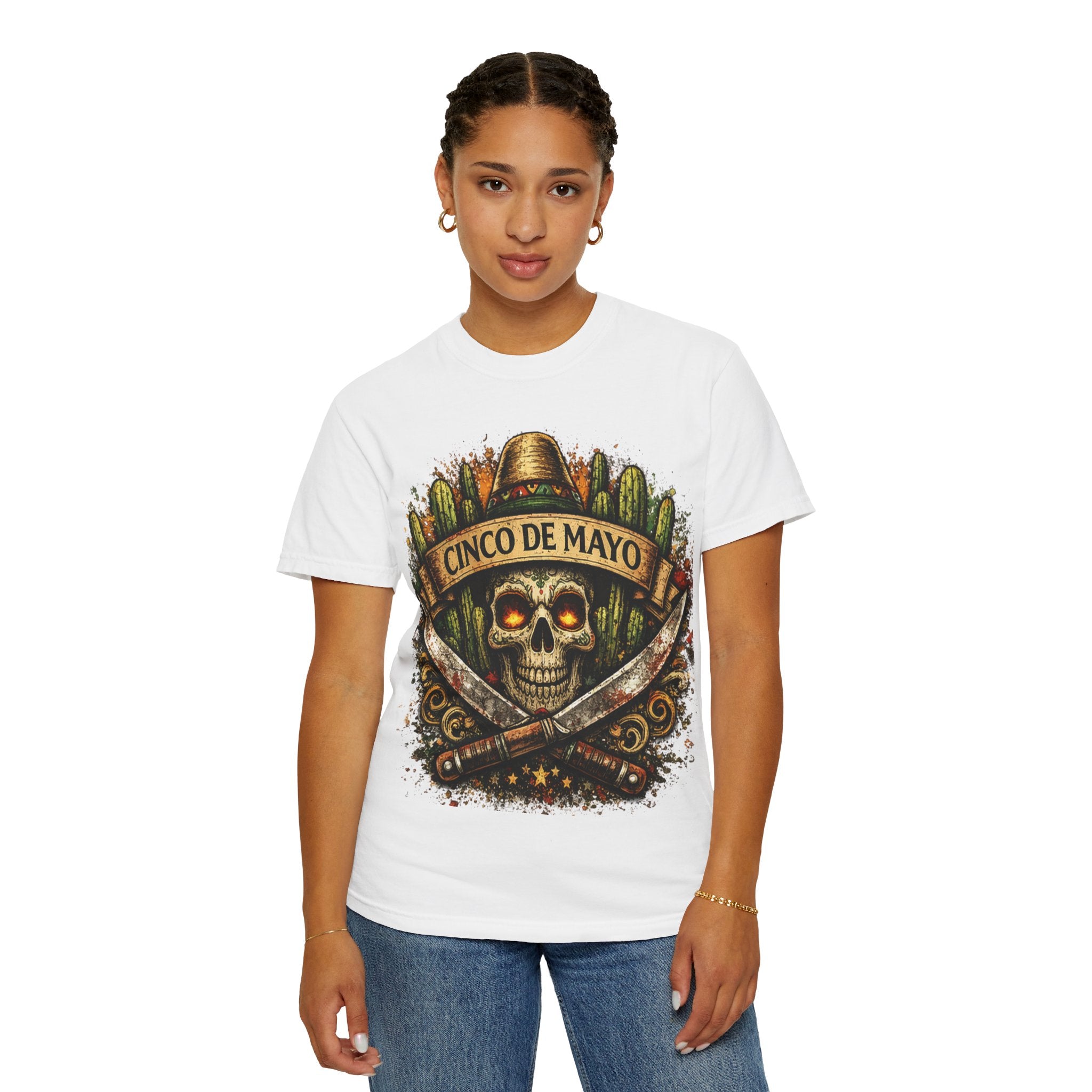 Cinco de Mayo Skull T-Shirt — Mexican Fiesta Graphic Tee