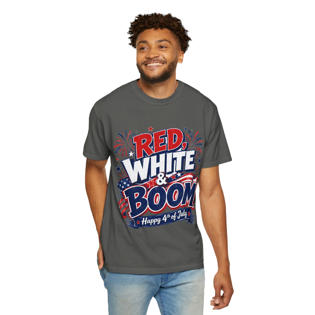 Red, White & Boom 4th of July T-Shirt