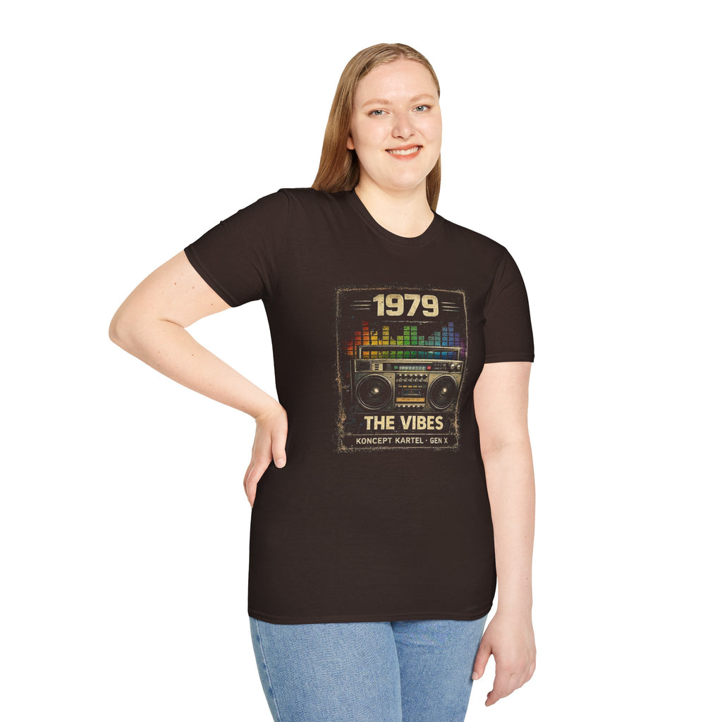 1979 The Vibes Retro Boombox T-Shirt