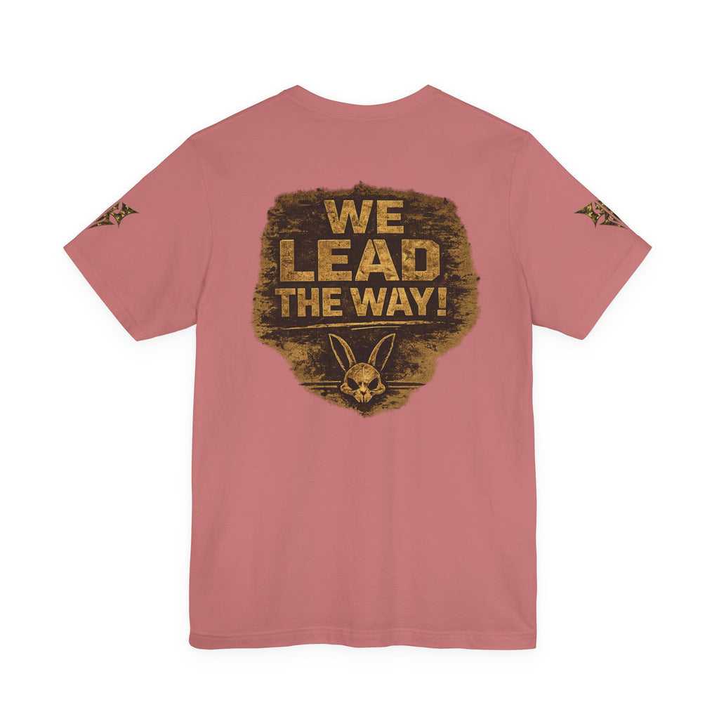 Army We Lead The Way Graphic Tee — Military Skull & Flag T-Shirt