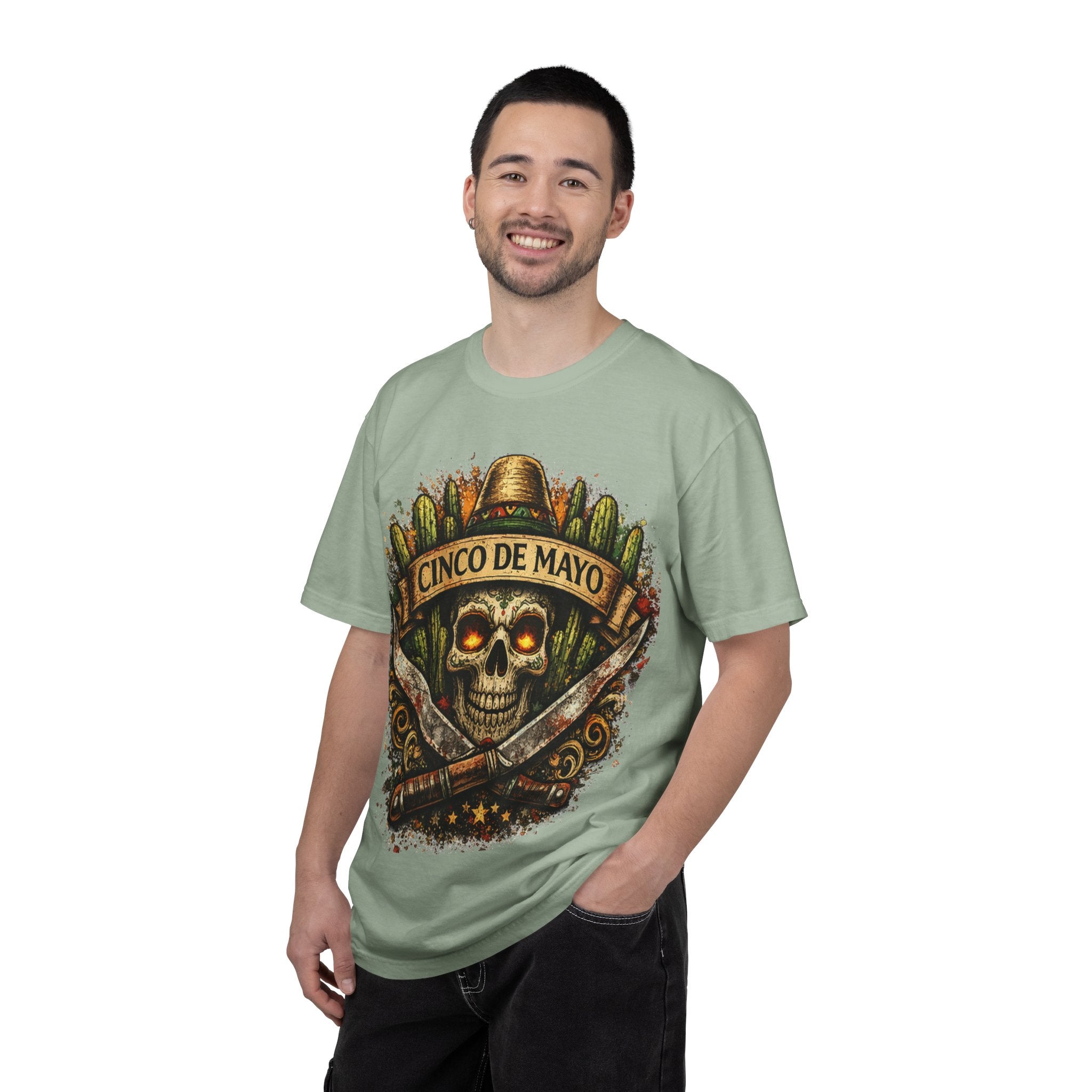 Cinco de Mayo Skull T-Shirt — Mexican Fiesta Graphic Tee