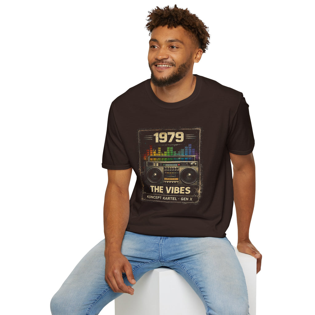 1979 The Vibes Retro Boombox T-Shirt