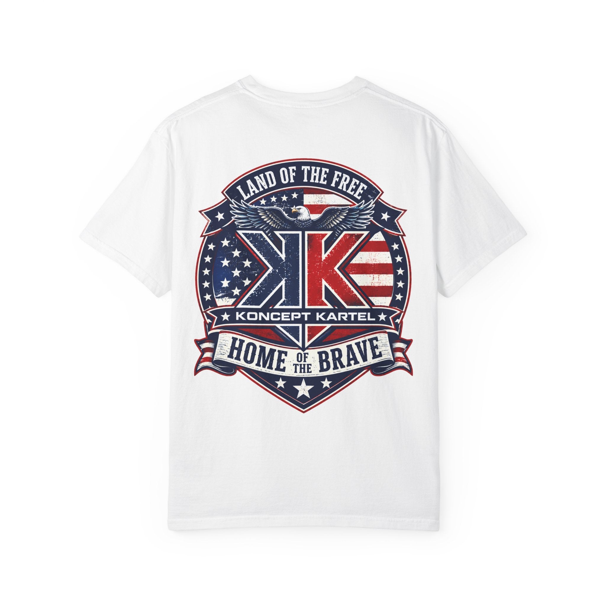Patriotic Eagle T-Shirt — "Land of the Free, Home of the Brave"