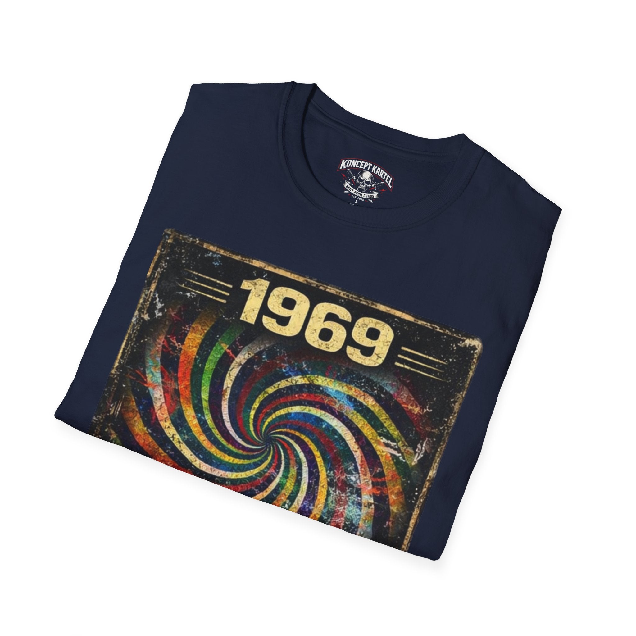 1969 Psych Revolution T‑Shirt — Vintage Psychedelic Graphic Tee