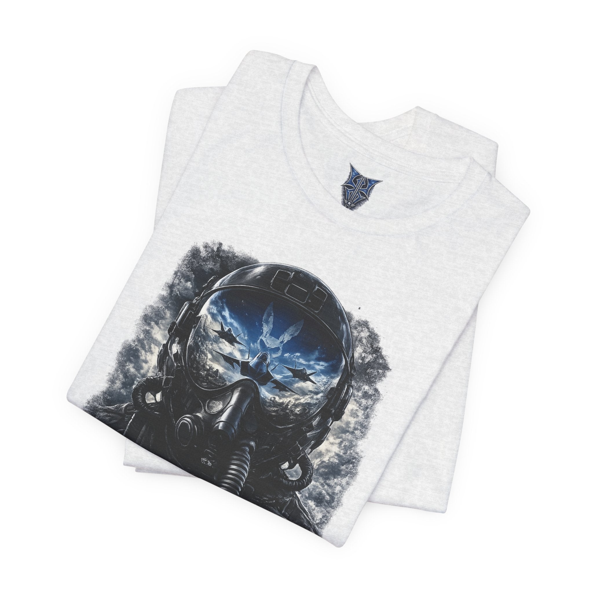 Air Force Pilot Mask Tee — "Air Force Above All" Military Aviation T-Shirt