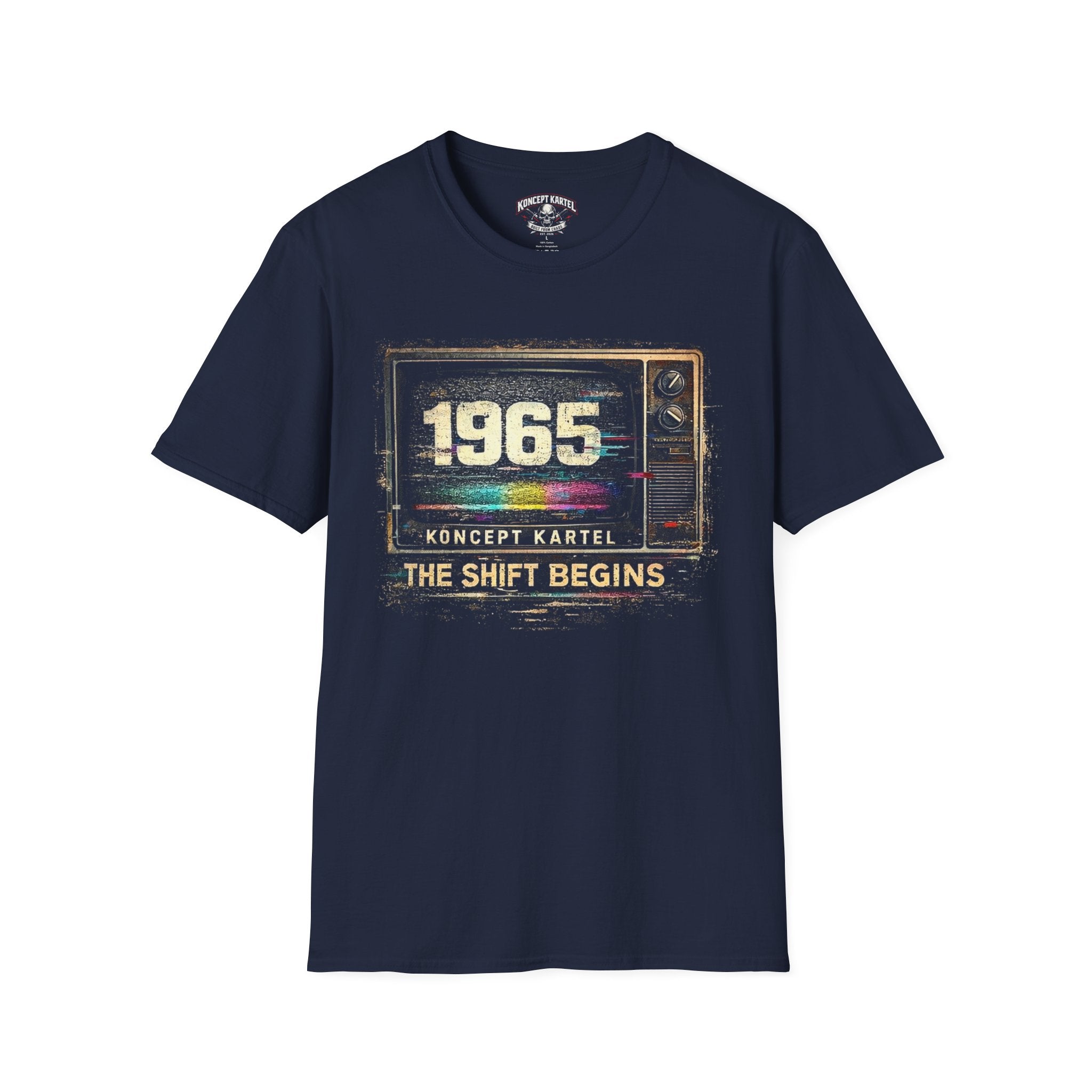 1968 Retro TV T-Shirt – Vintage Color Test Pattern Tee