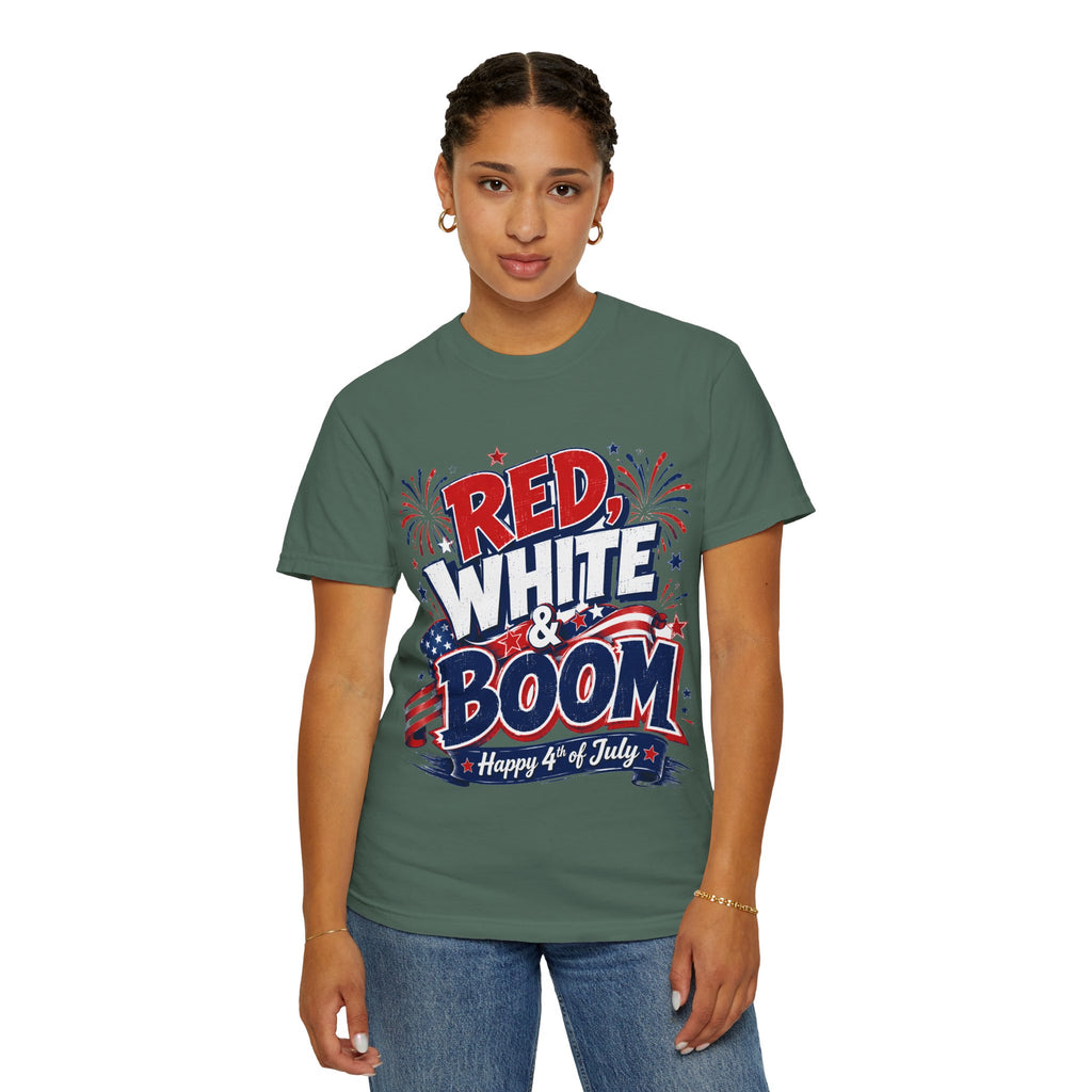 Red, White & Boom 4th of July T-Shirt