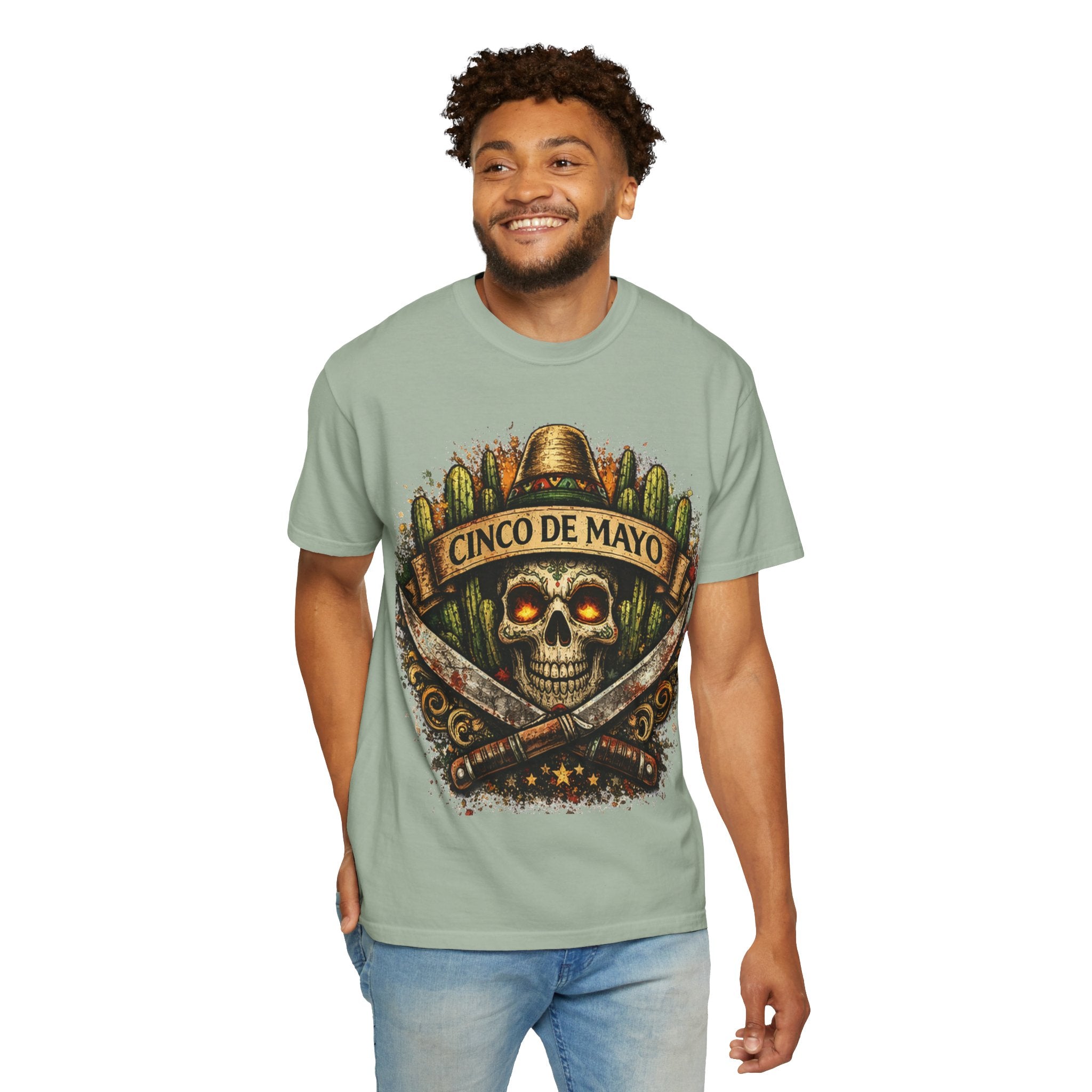 Cinco de Mayo Skull T-Shirt — Mexican Fiesta Graphic Tee