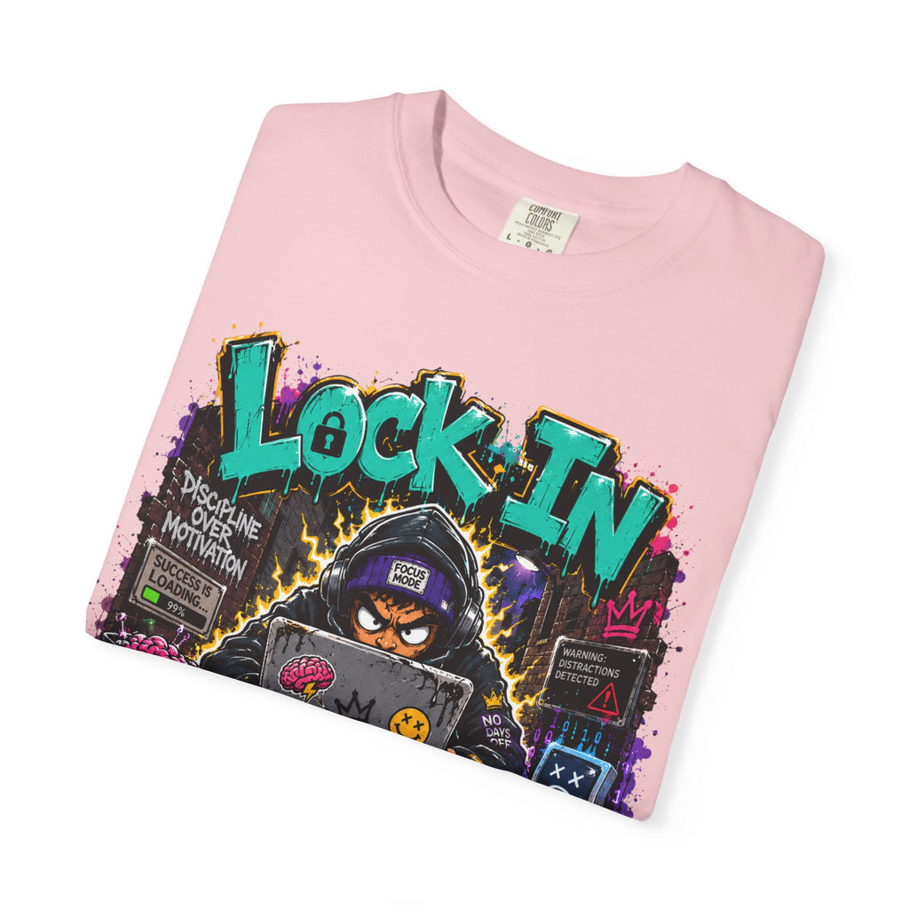 Lock In or Log Out Tee — Gamer Hacker Graphic T-Shirt