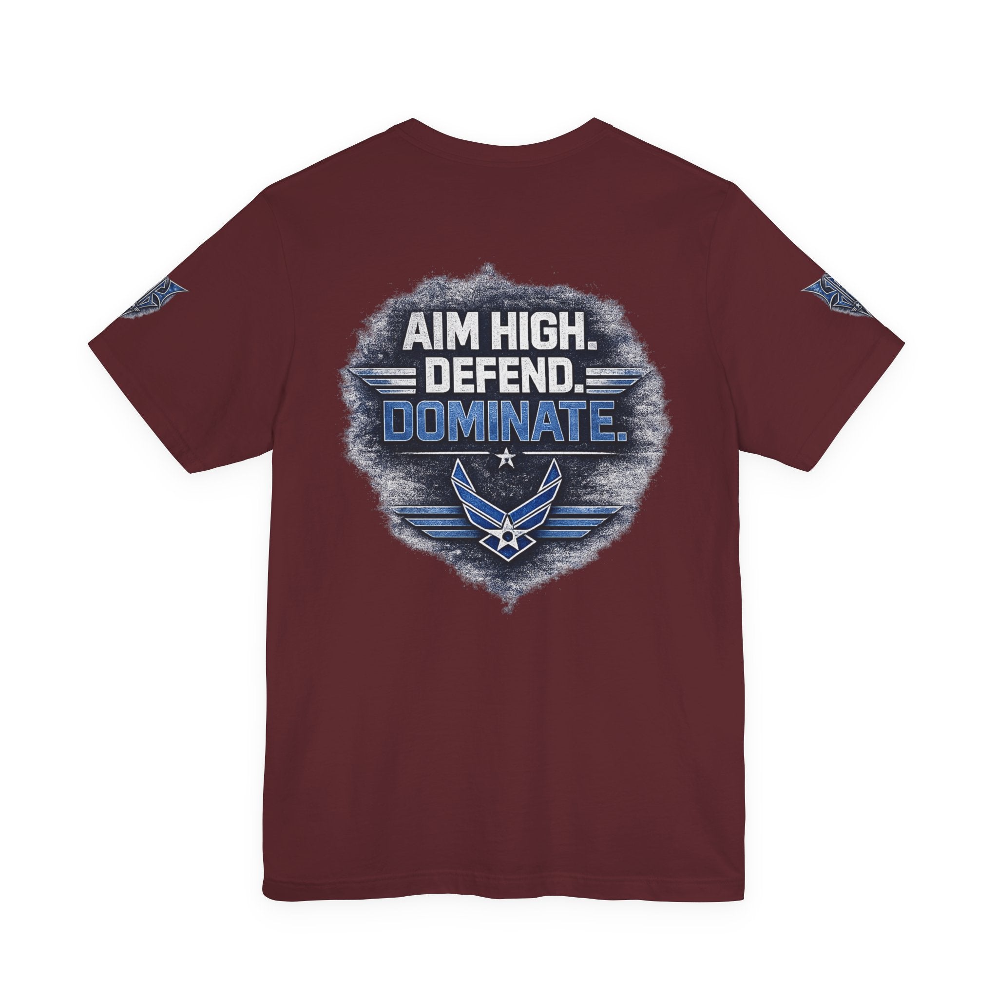 Air Force Pilot Mask Tee — "Air Force Above All" Military Aviation T-Shirt