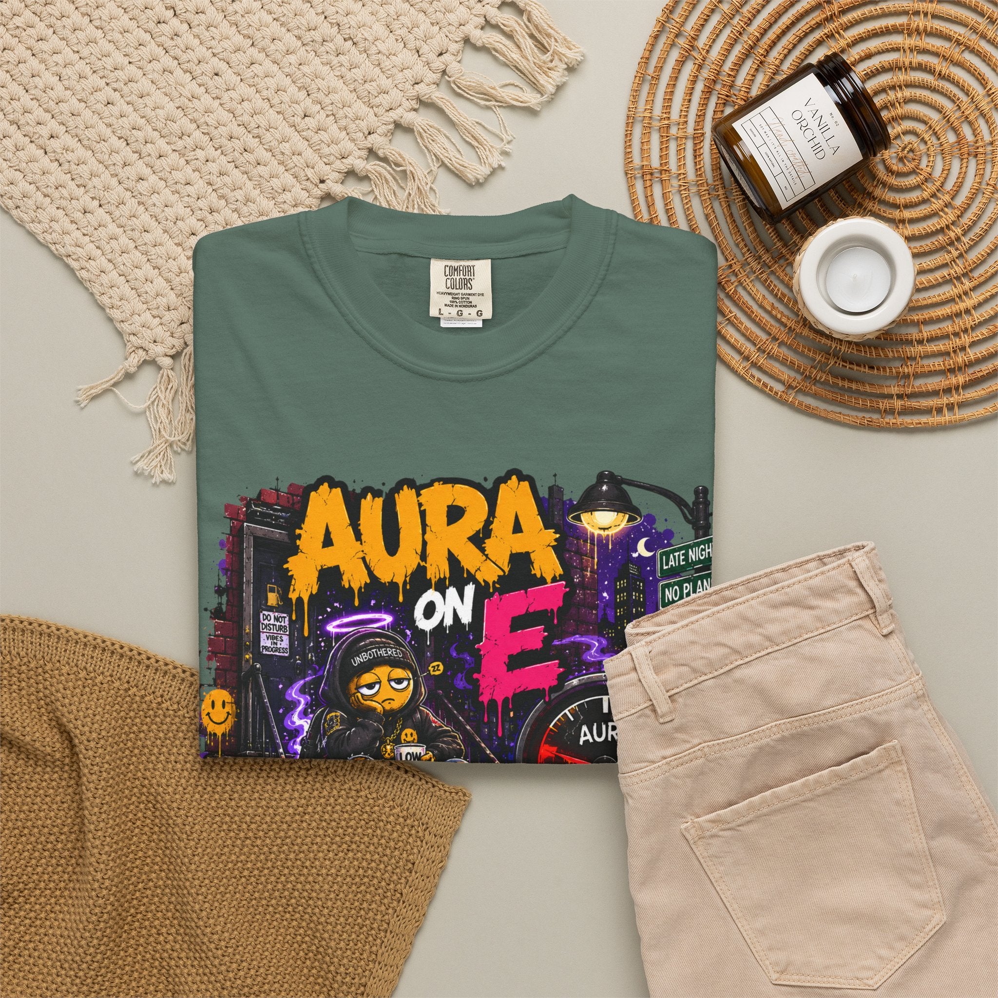 Aura On, Still Outside T-Shirt — Urban Graffiti Gaming Tee