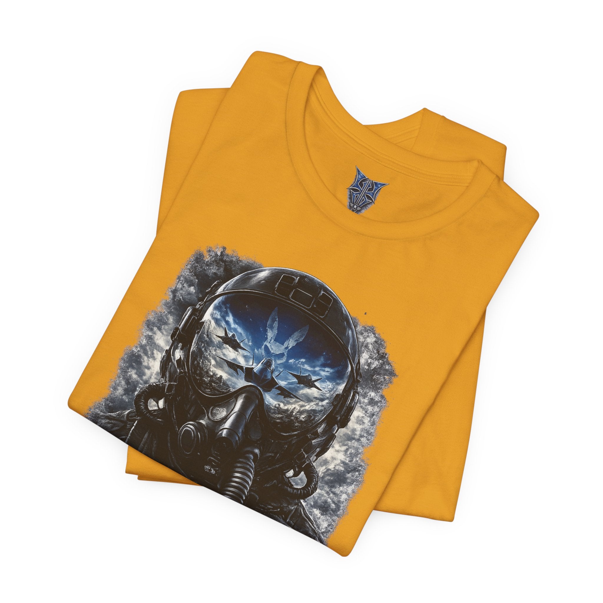 Air Force Pilot Mask Tee — "Air Force Above All" Military Aviation T-Shirt