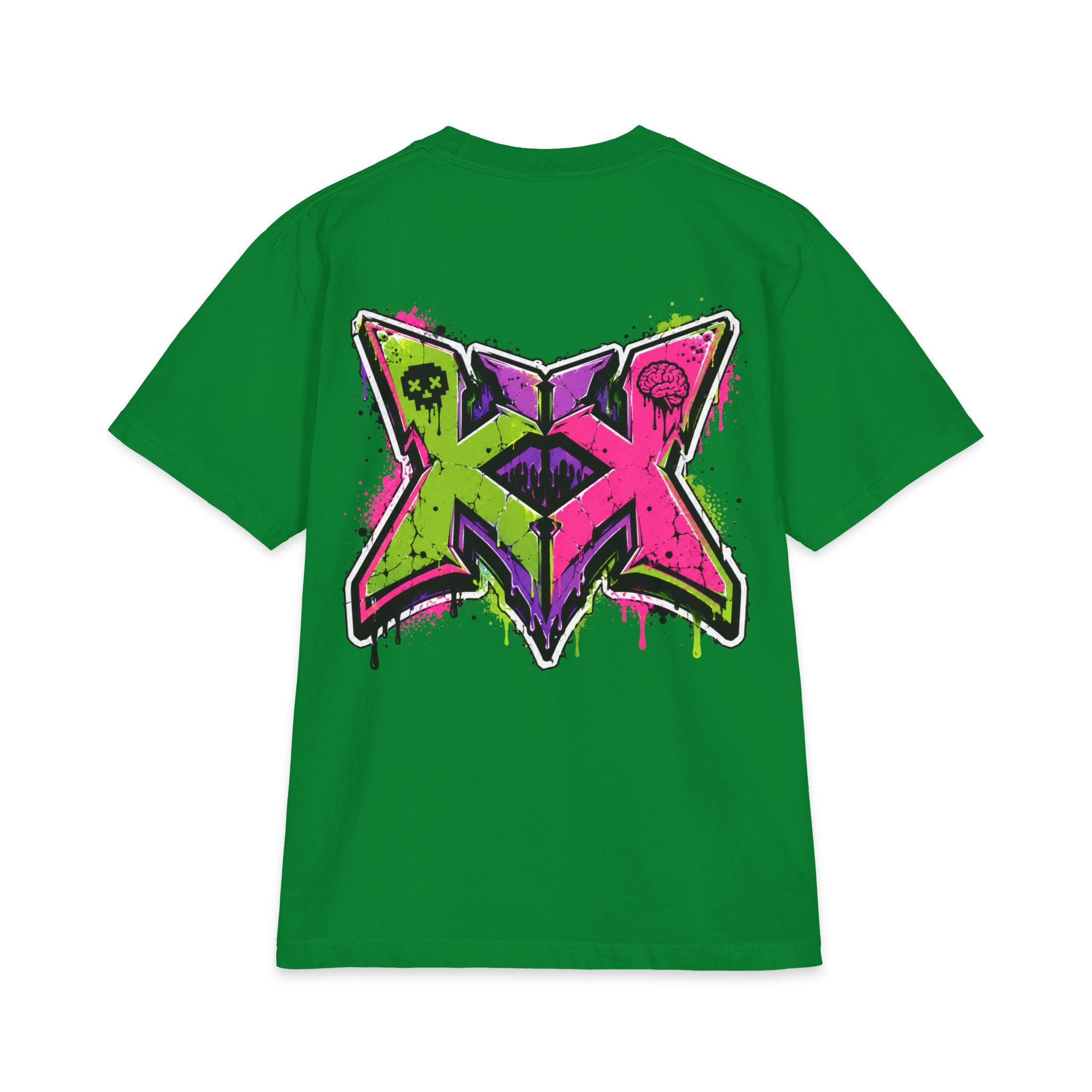 Brainrot Blvd Graphic Tee — Neon Graffiti Street Art T-Shirt