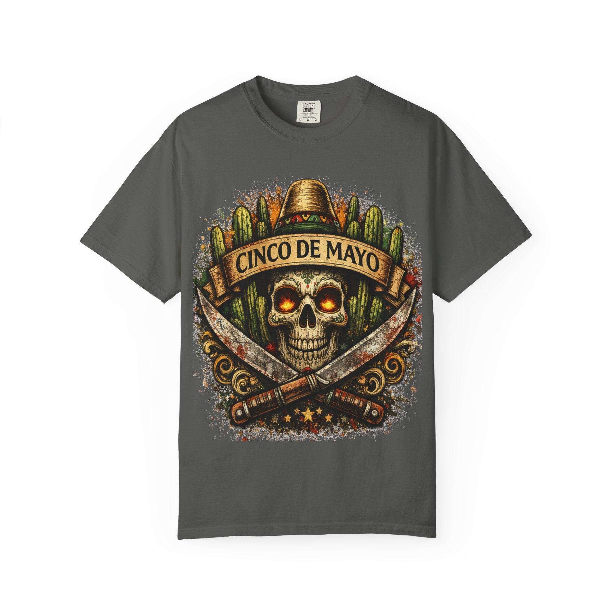 Cinco de Mayo Skull T-Shirt — Mexican Fiesta Graphic Tee