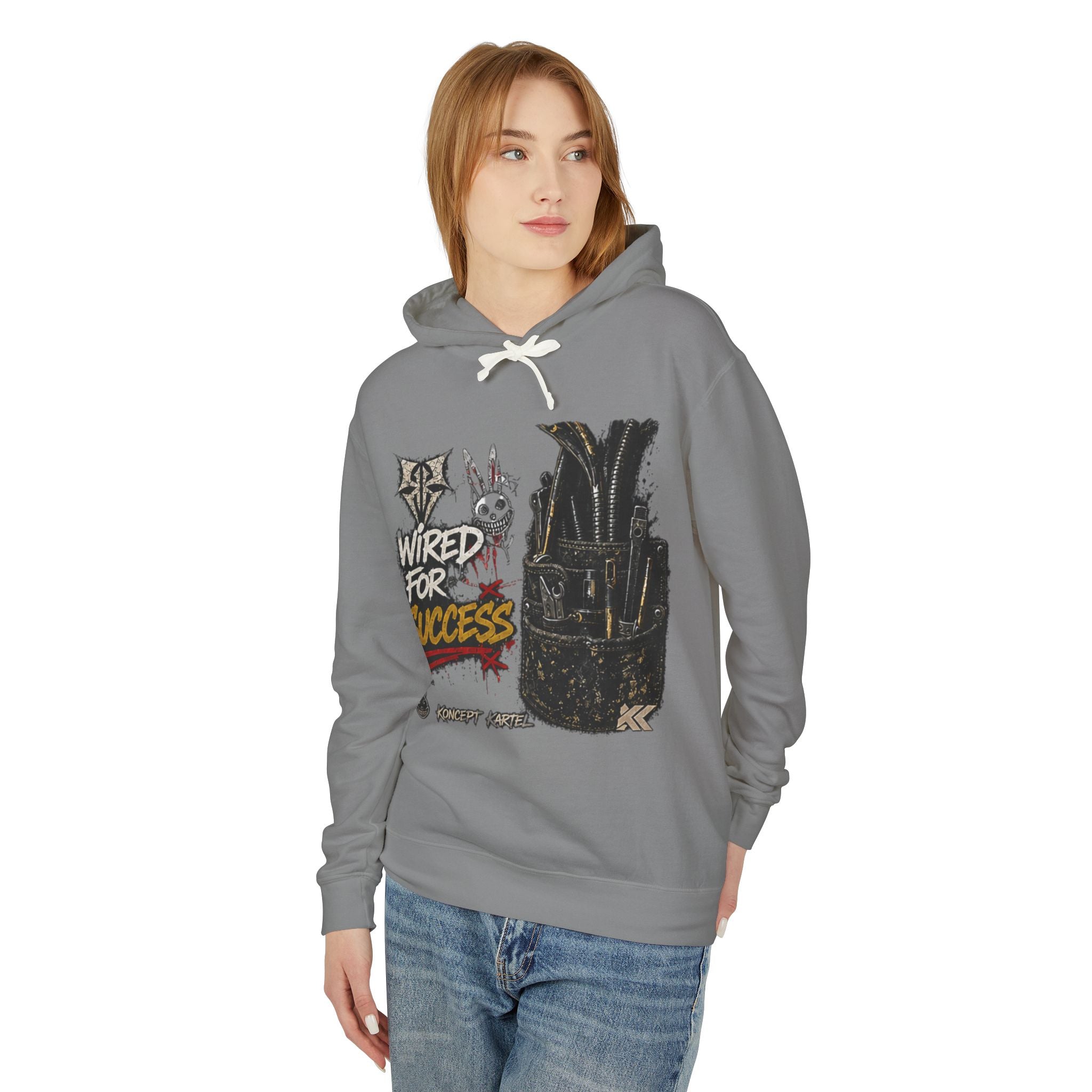 Wired for Success Hoodie — Graphic Lilac Streetwear Sweatshirt