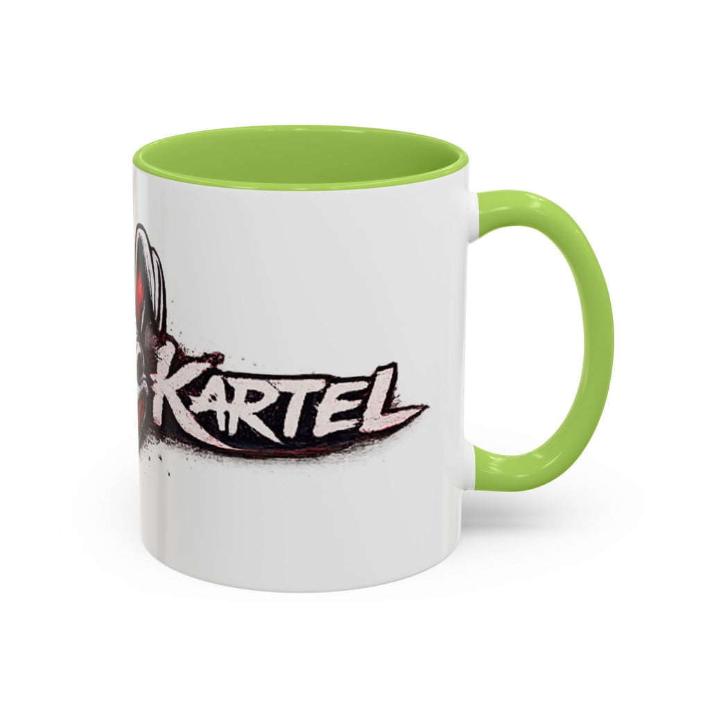 Dark Bunny Logo Accent Coffee Mug — 'Kartel' Graphic 11/15oz
