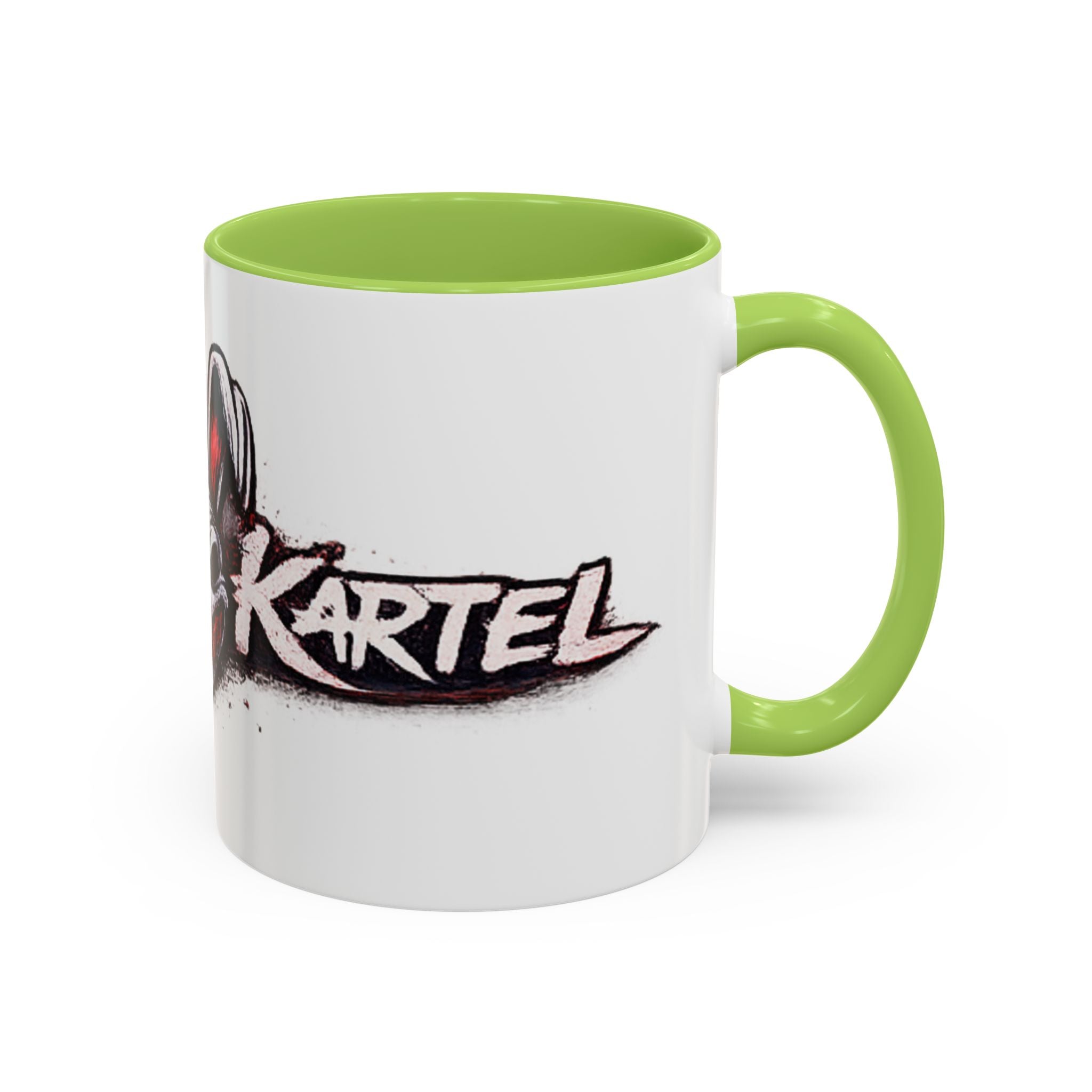 Dark Bunny Logo Accent Coffee Mug — 'Kartel' Graphic 11/15oz