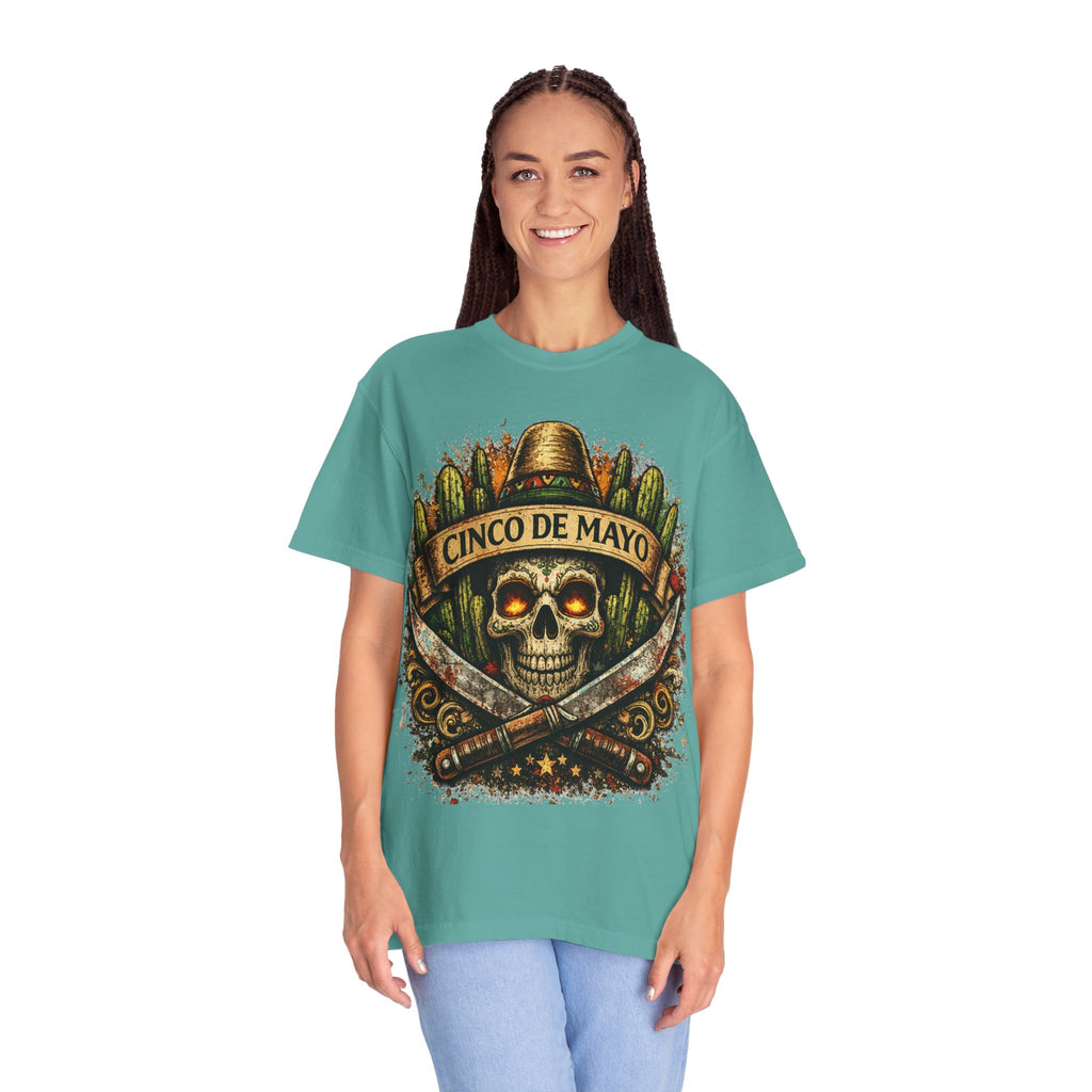 Cinco de Mayo Skull T-Shirt — Mexican Fiesta Graphic Tee