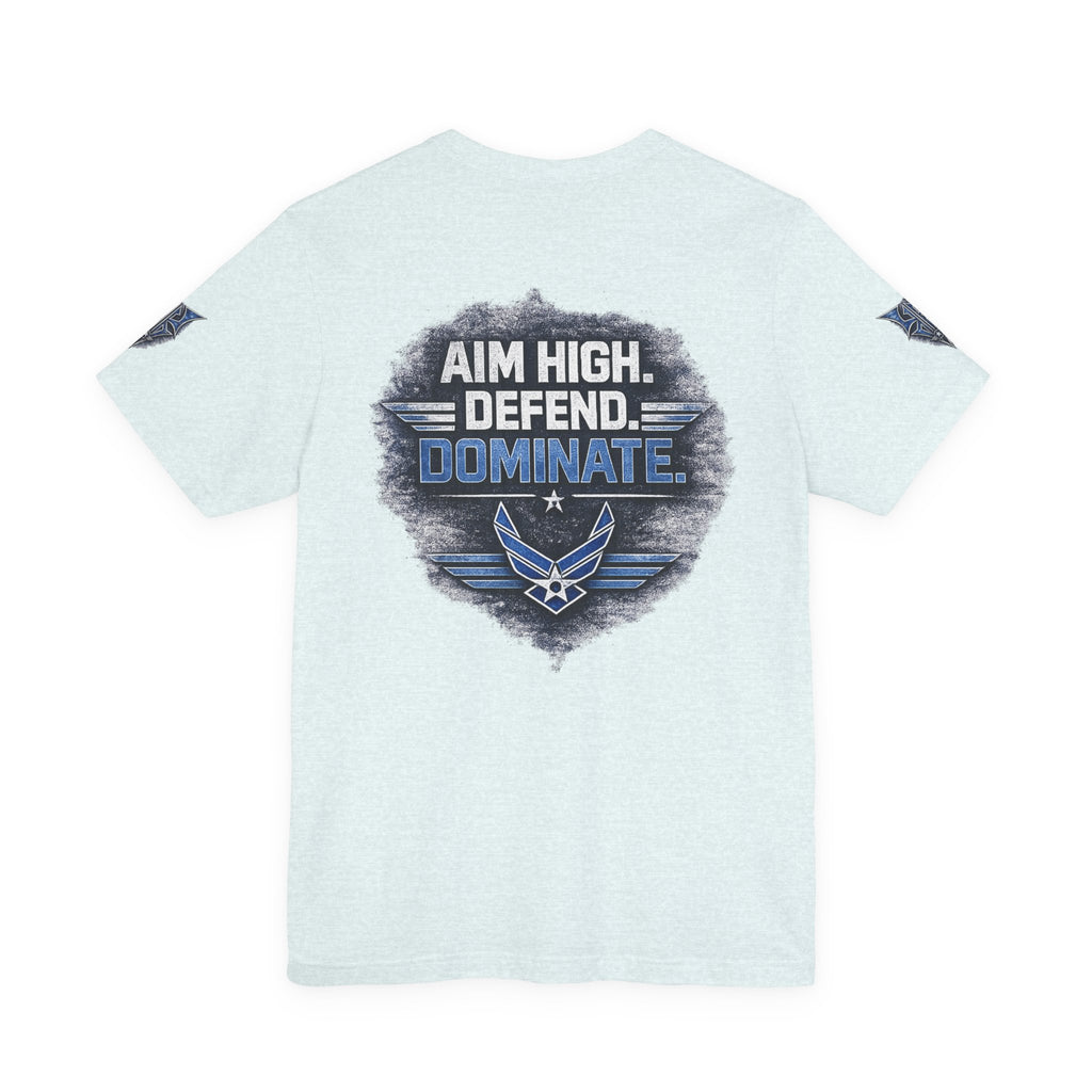Air Force Pilot Mask Tee — "Air Force Above All" Military Aviation T-Shirt