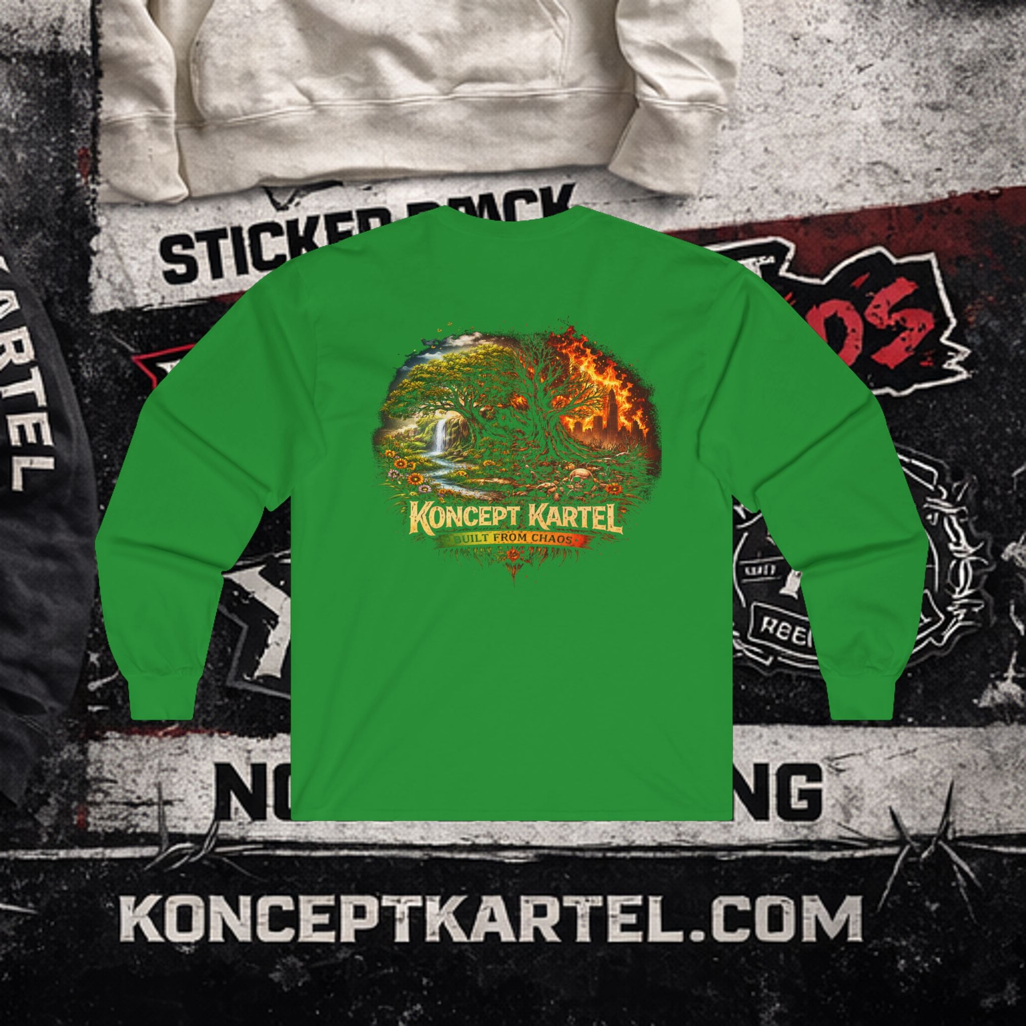 Koncept Kartel Logo Long Sleeve Tee — Creative Design Co. Graphic Shirt
