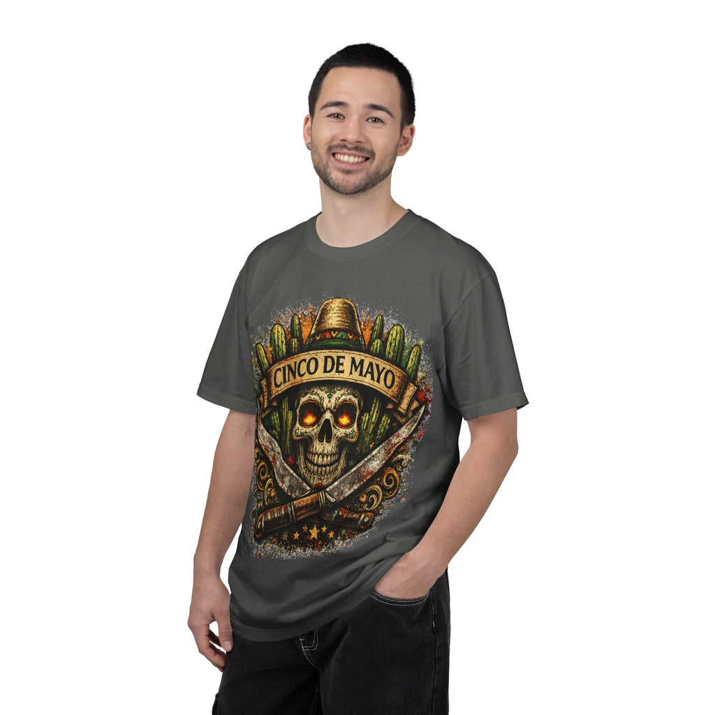 Cinco de Mayo Skull T-Shirt — Mexican Fiesta Graphic Tee
