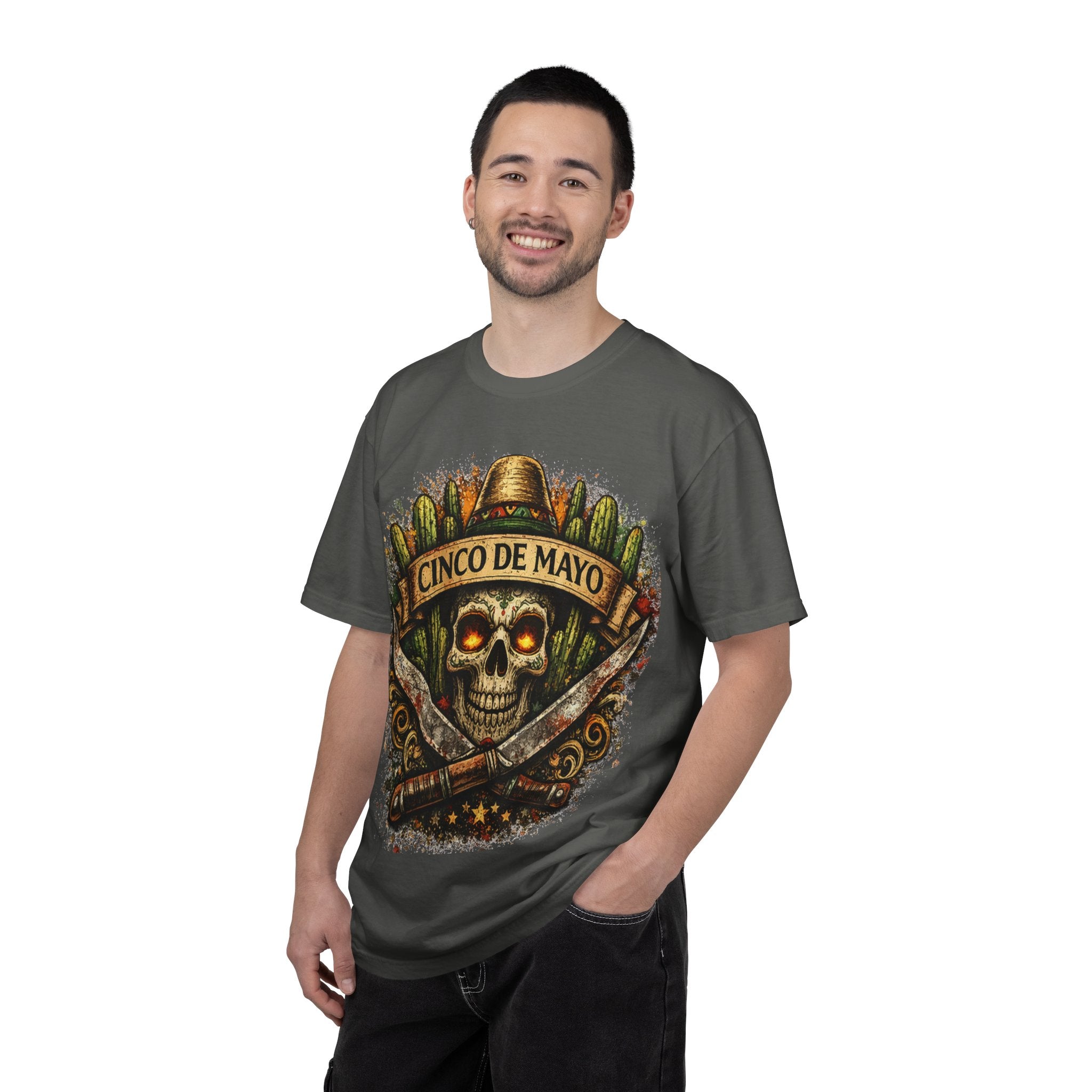 Cinco de Mayo Skull T-Shirt — Mexican Fiesta Graphic Tee