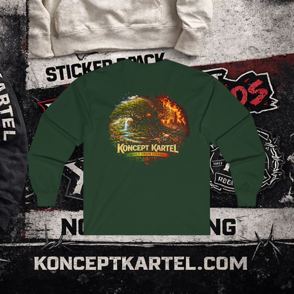Koncept Kartel Logo Long Sleeve Tee — Creative Design Co. Graphic Shirt
