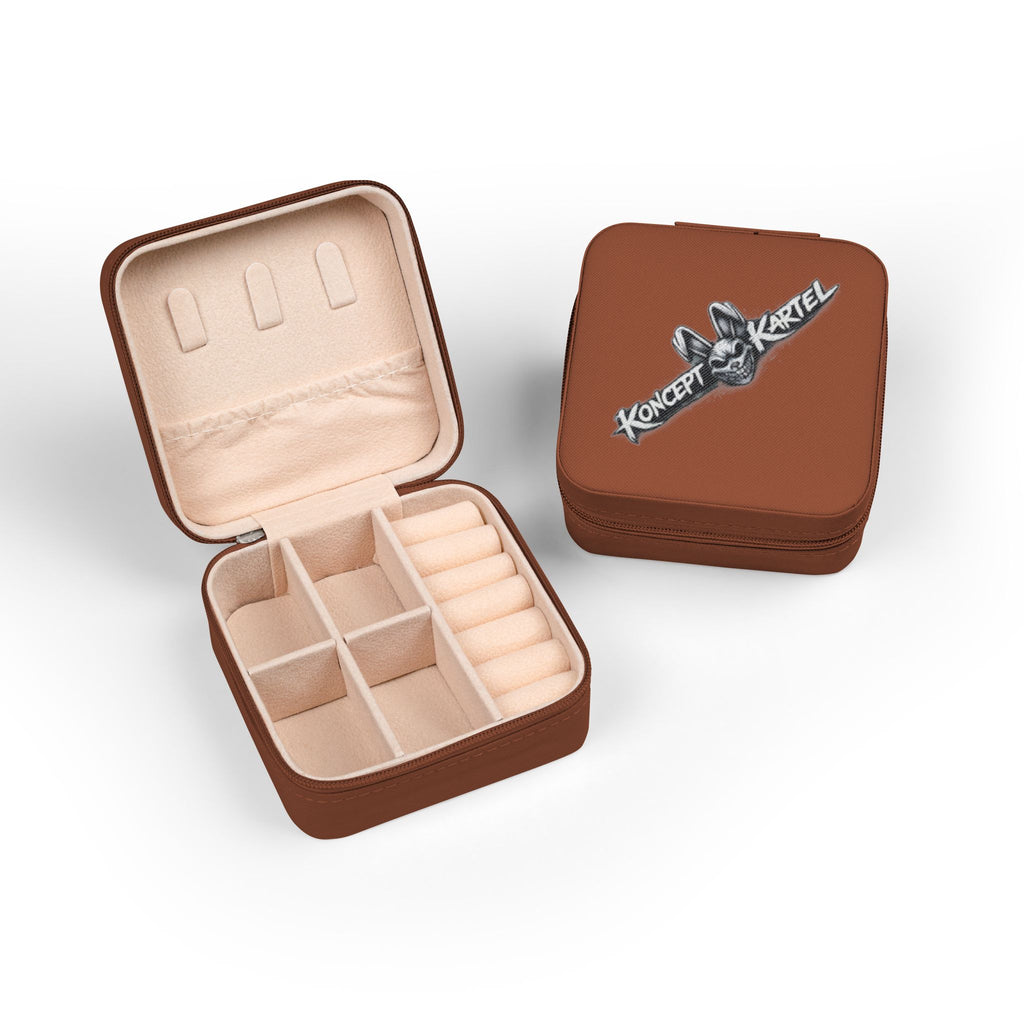 Compact Pink Jewelry Travel Case — Soft Zipper Organizer for Rings, Earrings & Necklaces