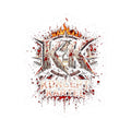 Koncert Karte Blood Splatter Kiss-Cut Sticker — Heavy Metal Band Logo Sticker