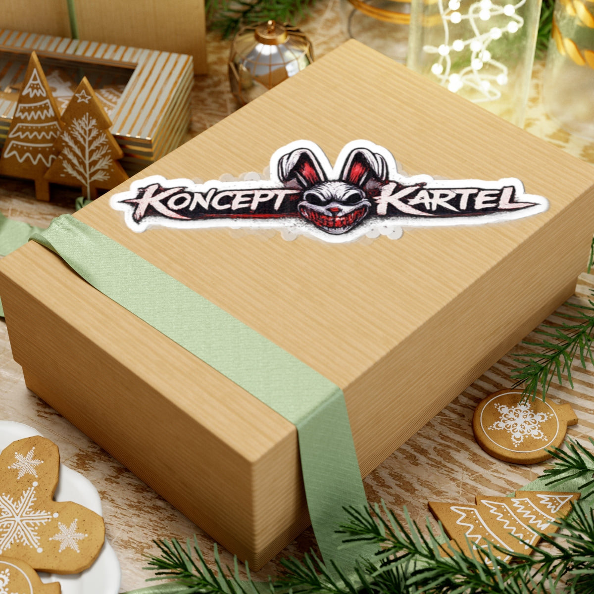 Koncept Kartel Rabbit Logo Sticker — Kiss-Cut Vinyl Decal