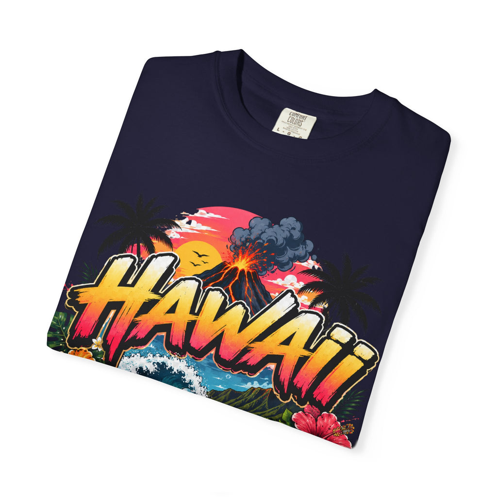 Hawaii Island Vibes T-Shirt — 'Island Time, Main Character Vibes' Tropical Tee