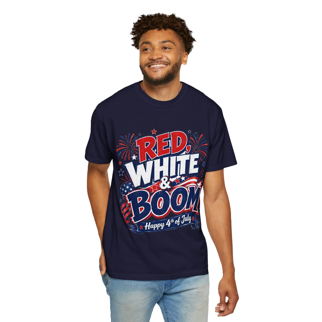Red, White & Boom 4th of July T-Shirt