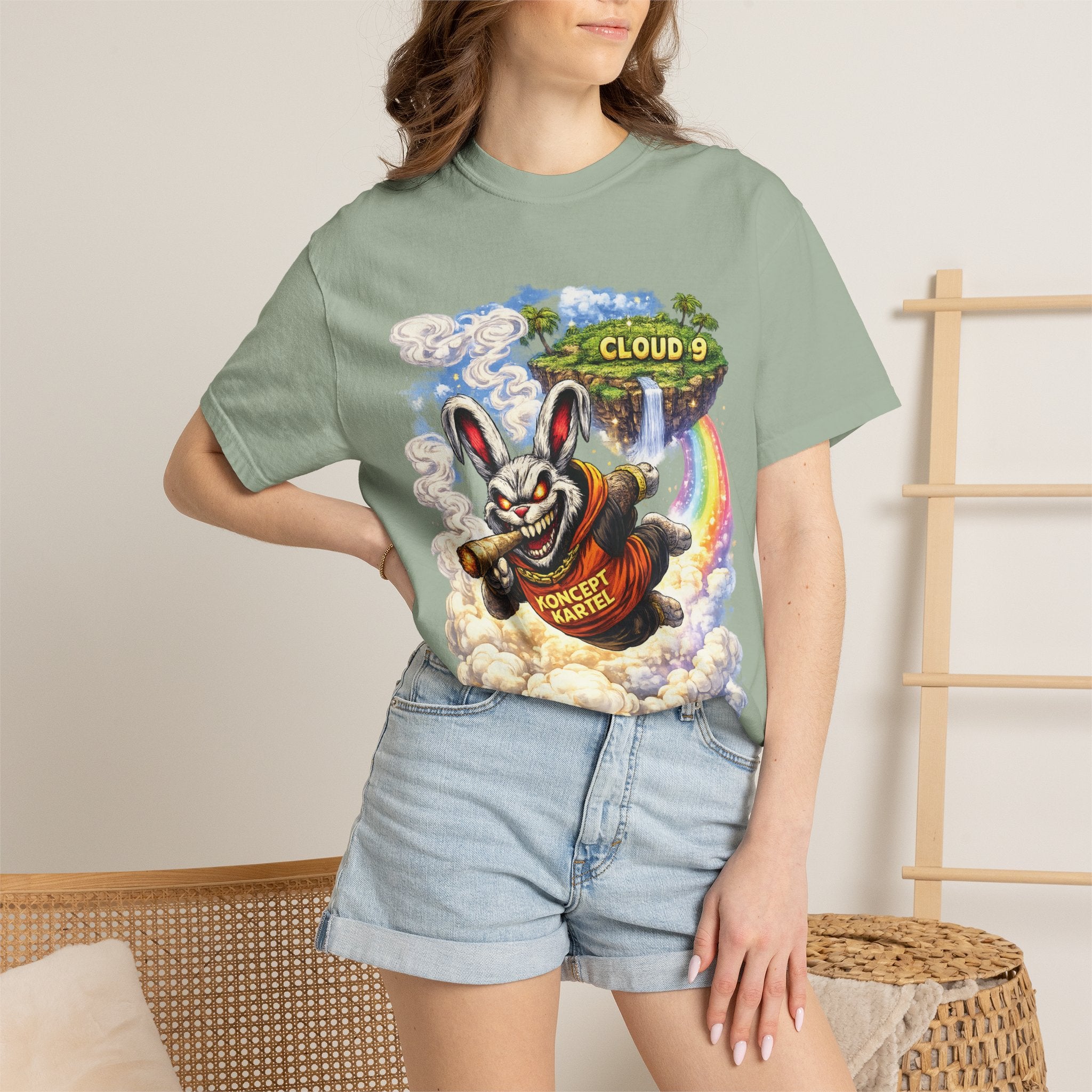 Cloud 9 Bunny Graphic T-Shirt — Koncept Kartel Streetwear