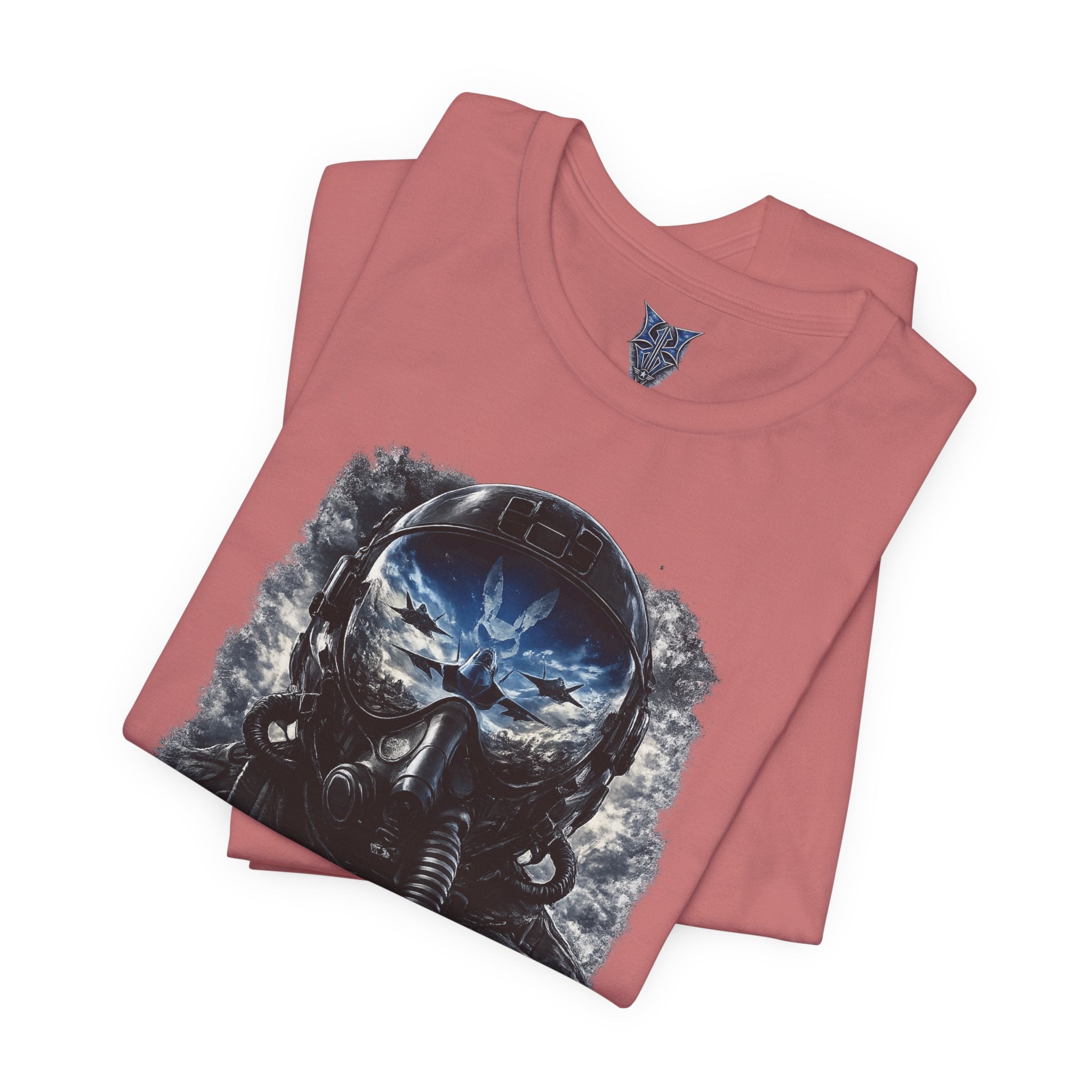 Air Force Pilot Mask Tee — "Air Force Above All" Military Aviation T-Shirt