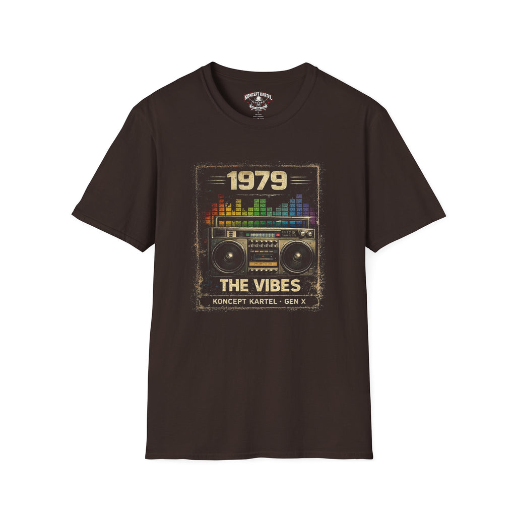1979 The Vibes Retro Boombox T-Shirt