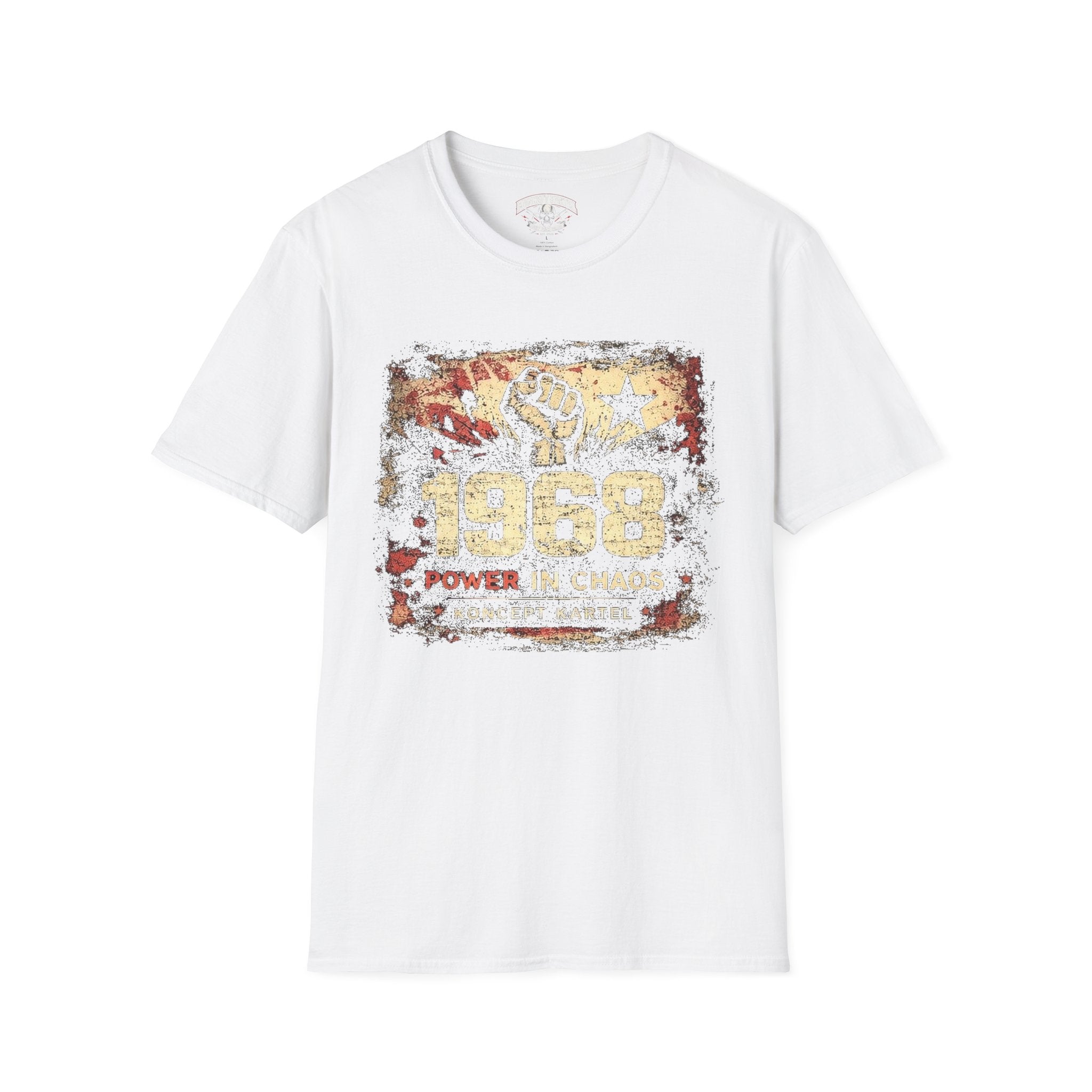 1968 Retro Protest Tee — Power In Courage Vintage Graphic T-Shirt