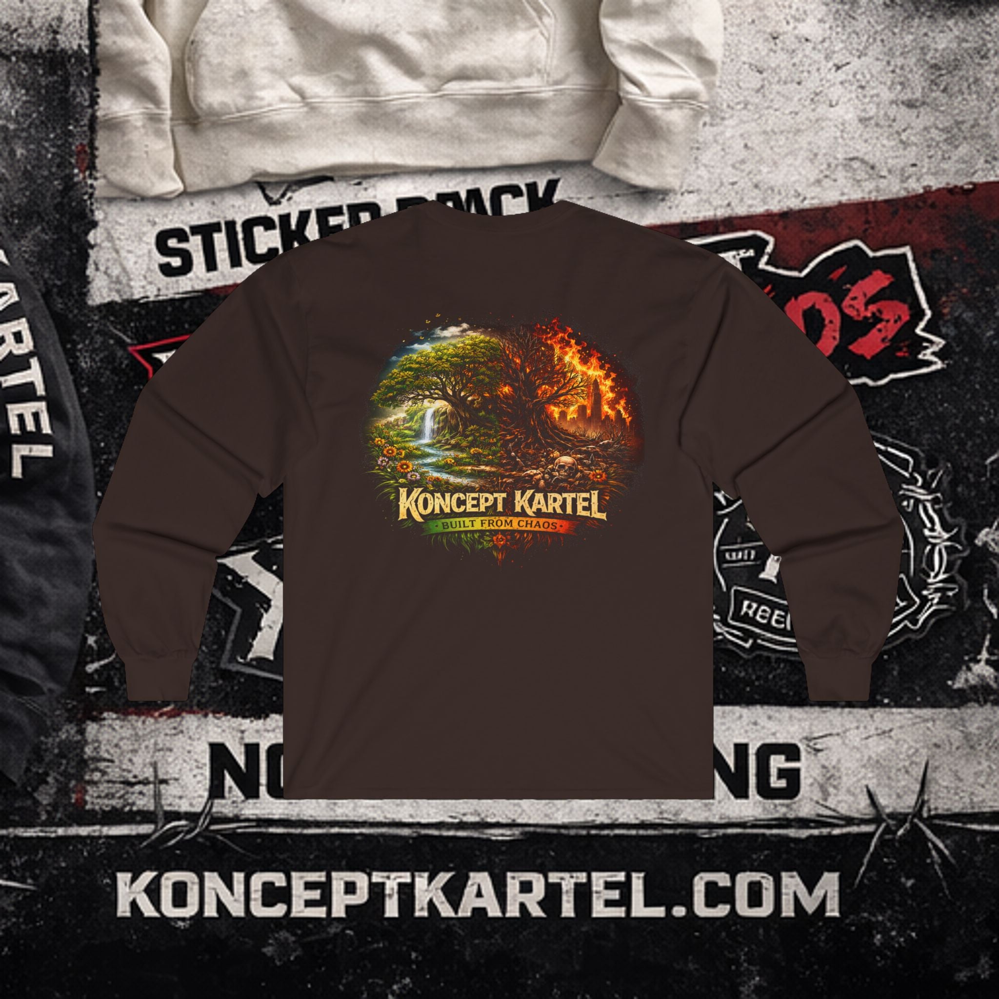 Koncept Kartel Logo Long Sleeve Tee — Creative Design Co. Graphic Shirt