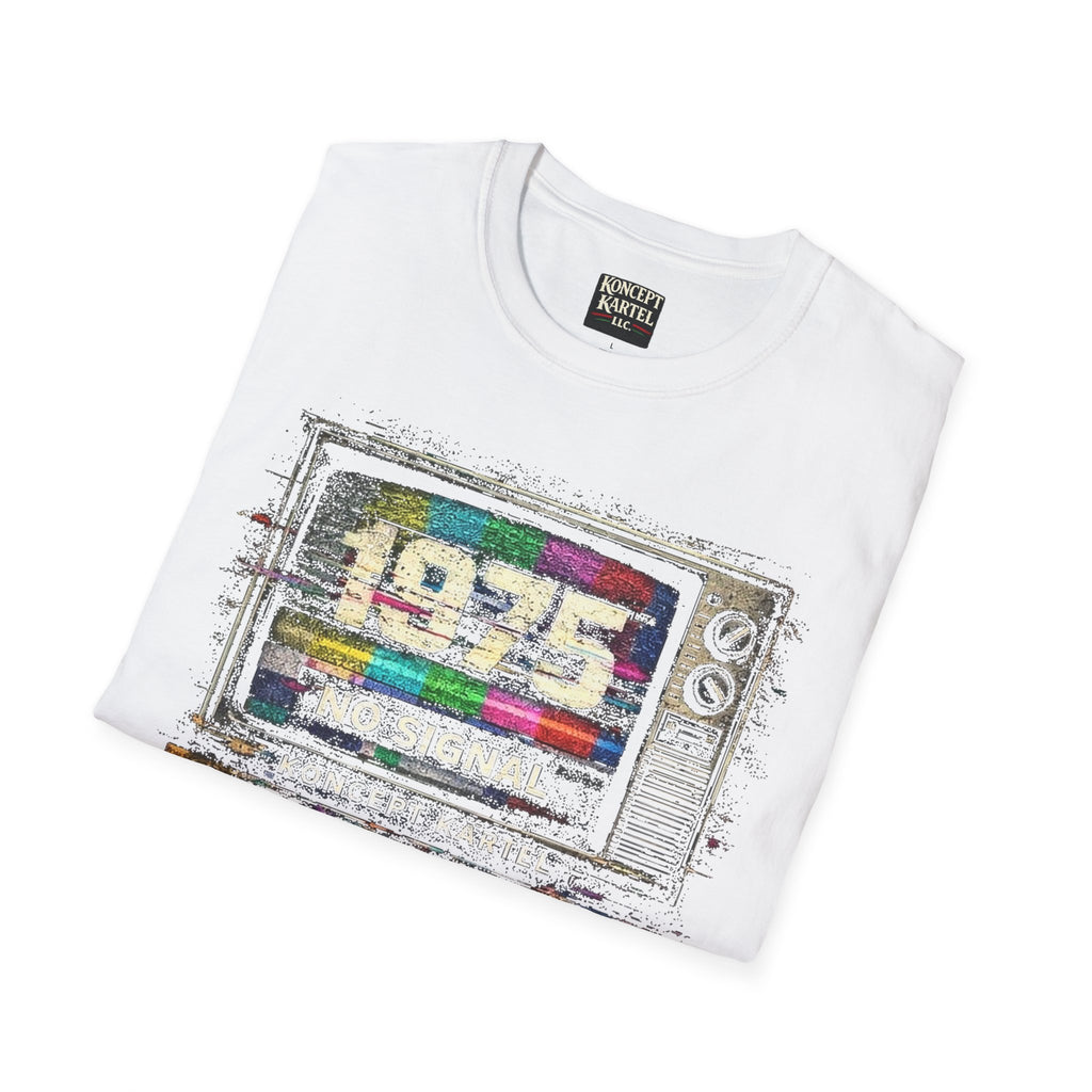 Retro TV Test Pattern Graphic Tee — Vintage 90s Aesthetic T-Shirt
