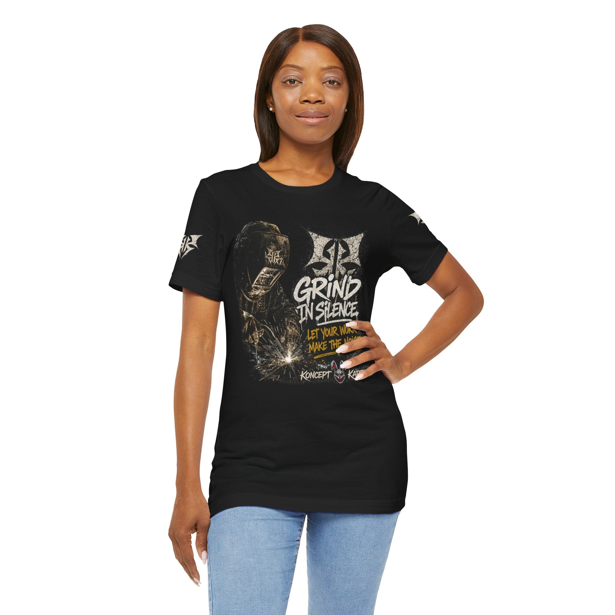 Grind in Silence Graphic Tee — "Let Your Work Make the Noise"