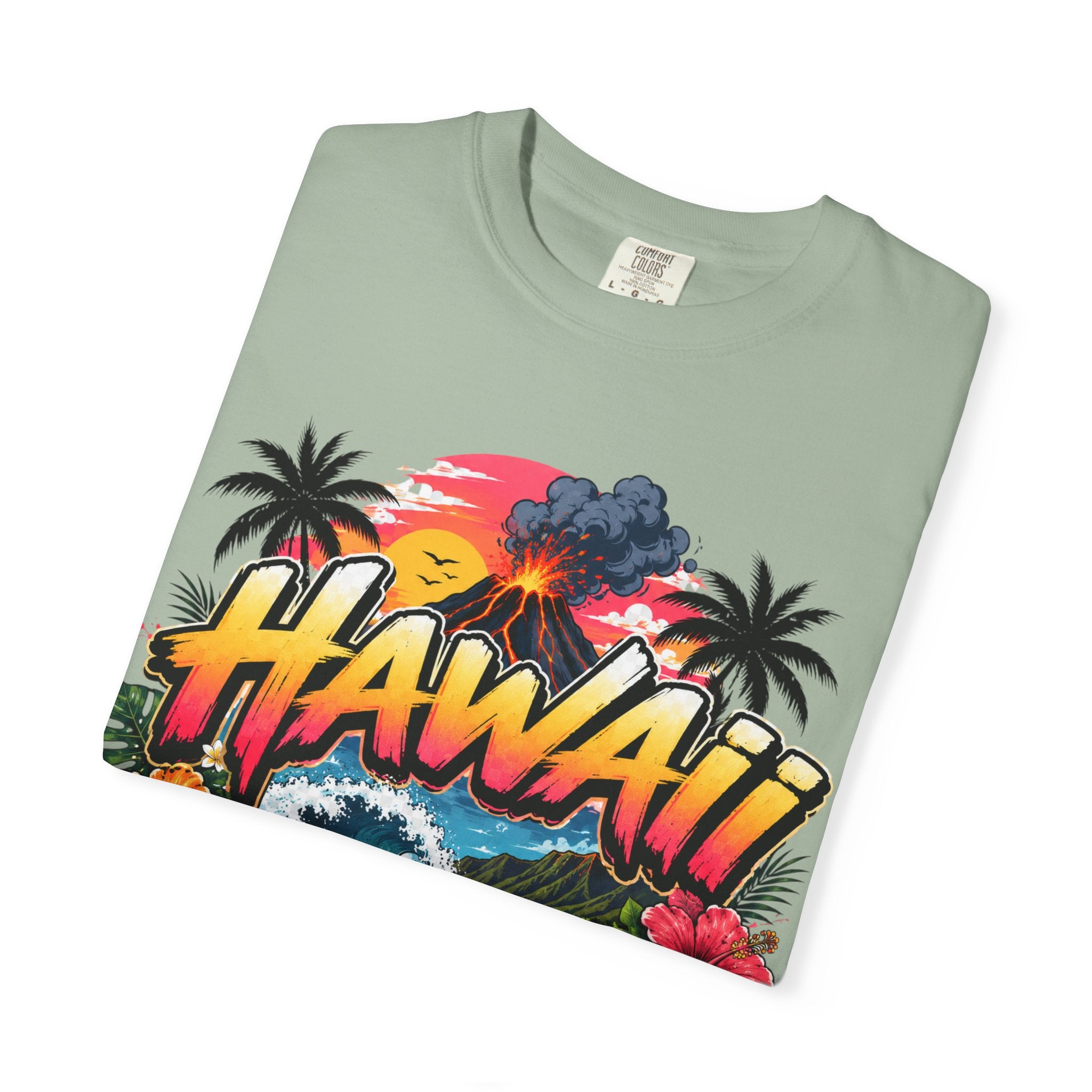 Hawaii Island Vibes T-Shirt — 'Island Time, Main Character Vibes' Tropical Tee