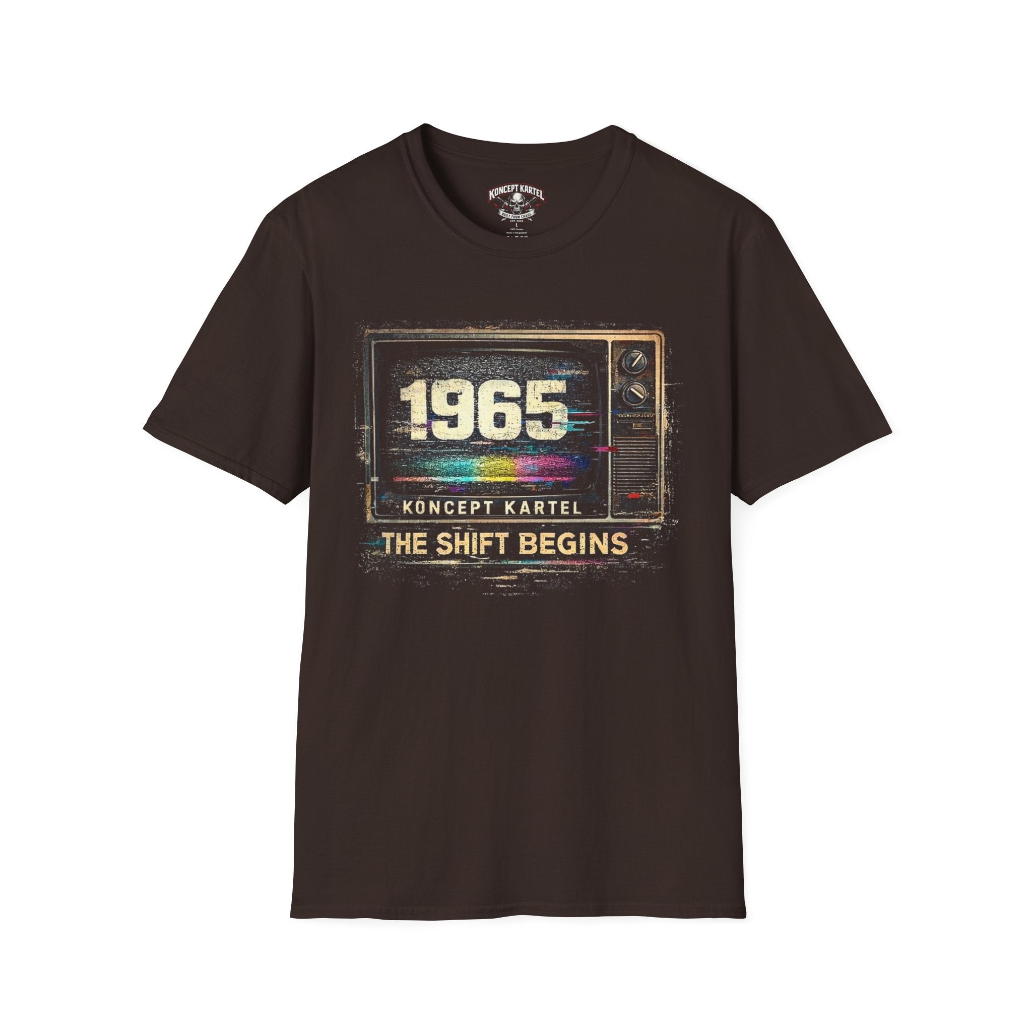 1968 Retro TV T-Shirt – Vintage Color Test Pattern Tee