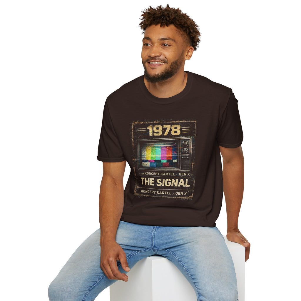 1978 "The Signal" Retro TV Tee — Vintage Broadcast Graphic T-Shirt