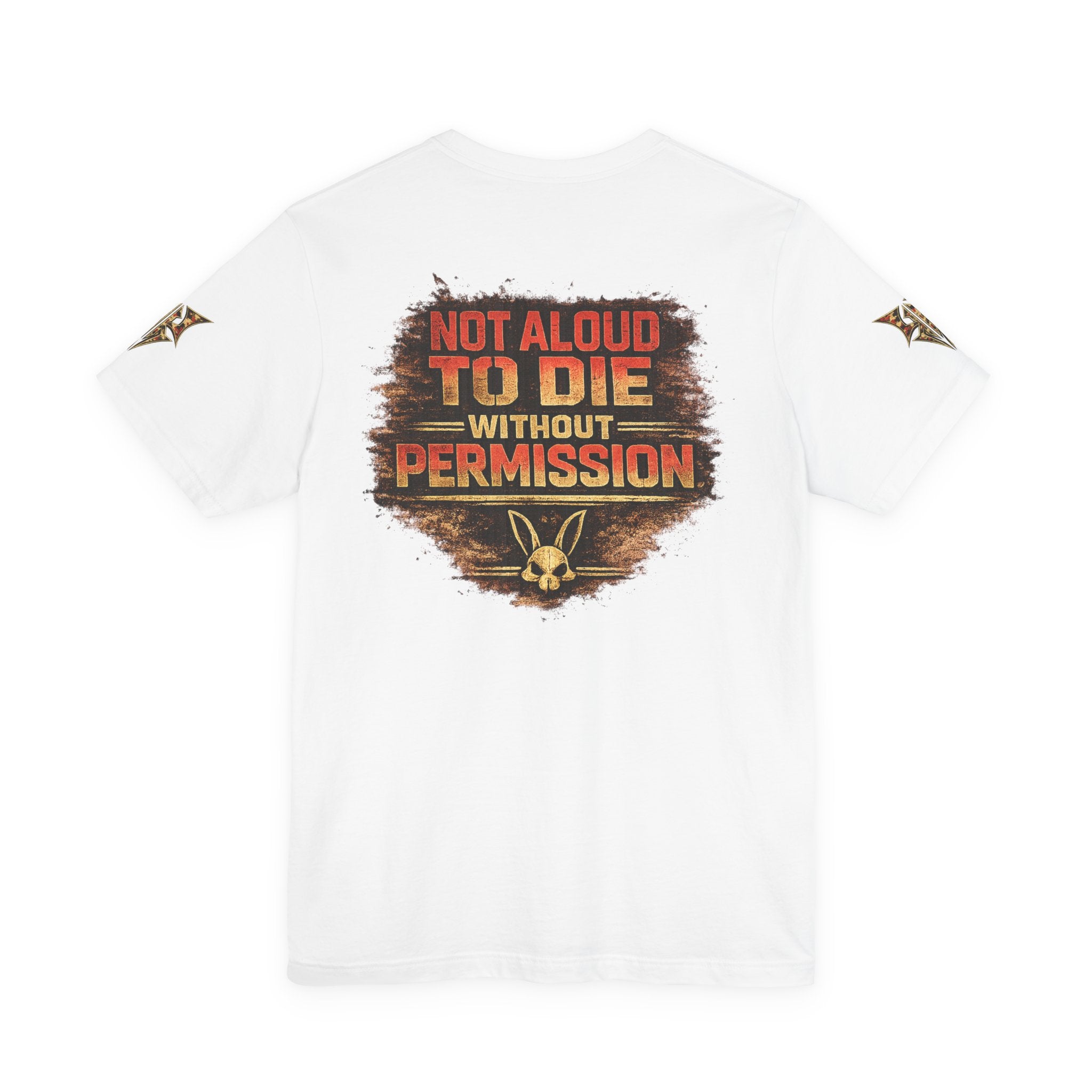 Marines "First to Fight" Military Graphic Tee — "Not Allowed to Die Without Permission"
